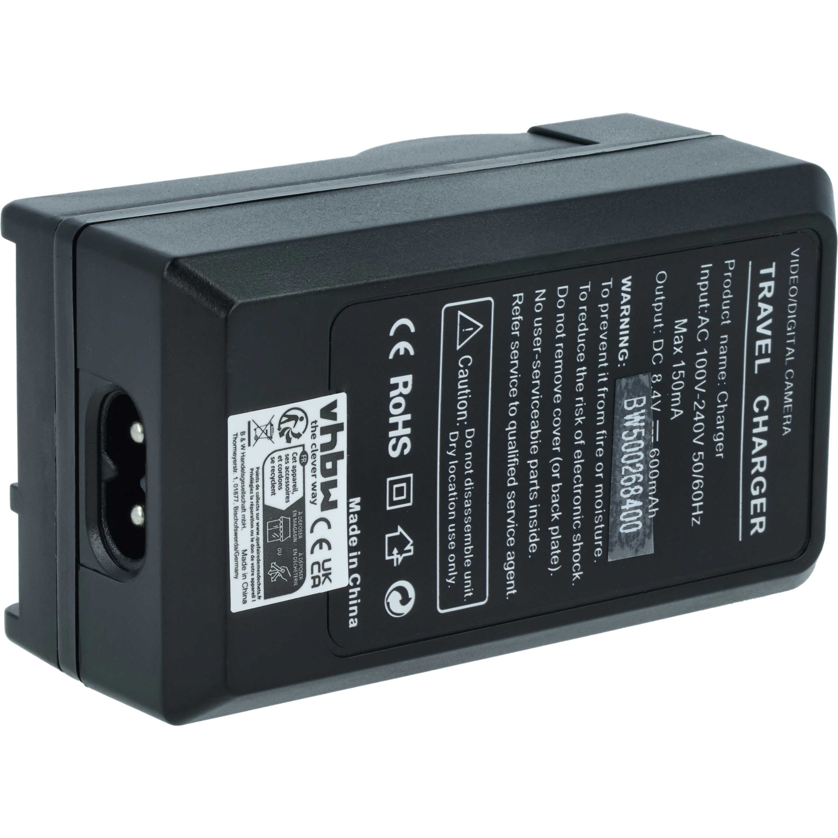 Battery Charger suitable for Canon DC100 Digital Camera - 0.6 A, 8.4 V