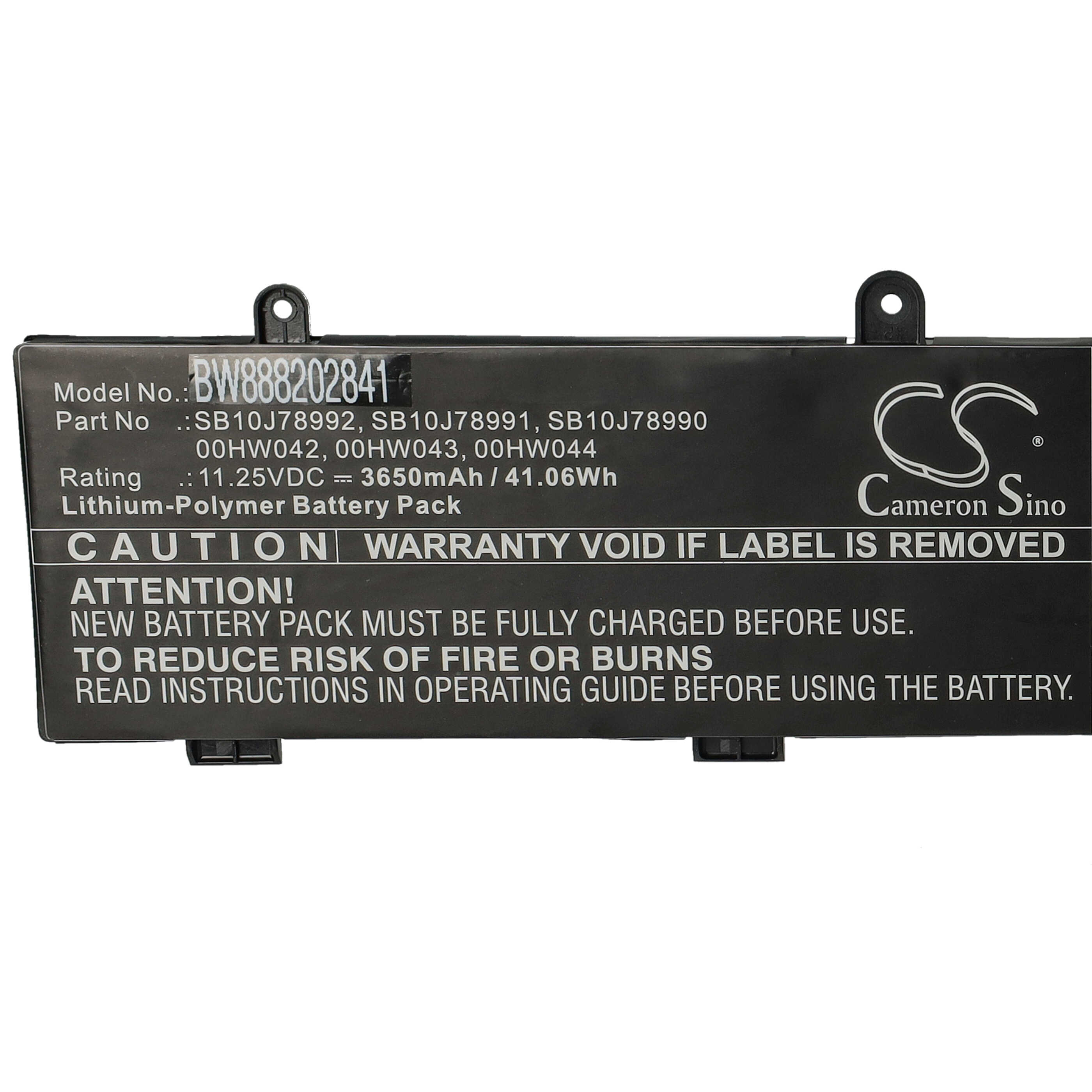 Akumulator do laptopa zamiennik Lenovo 00HW044, 00HW043, 00HW042, SB10J78990 - 3650 mAh 11,25 V LiPo
