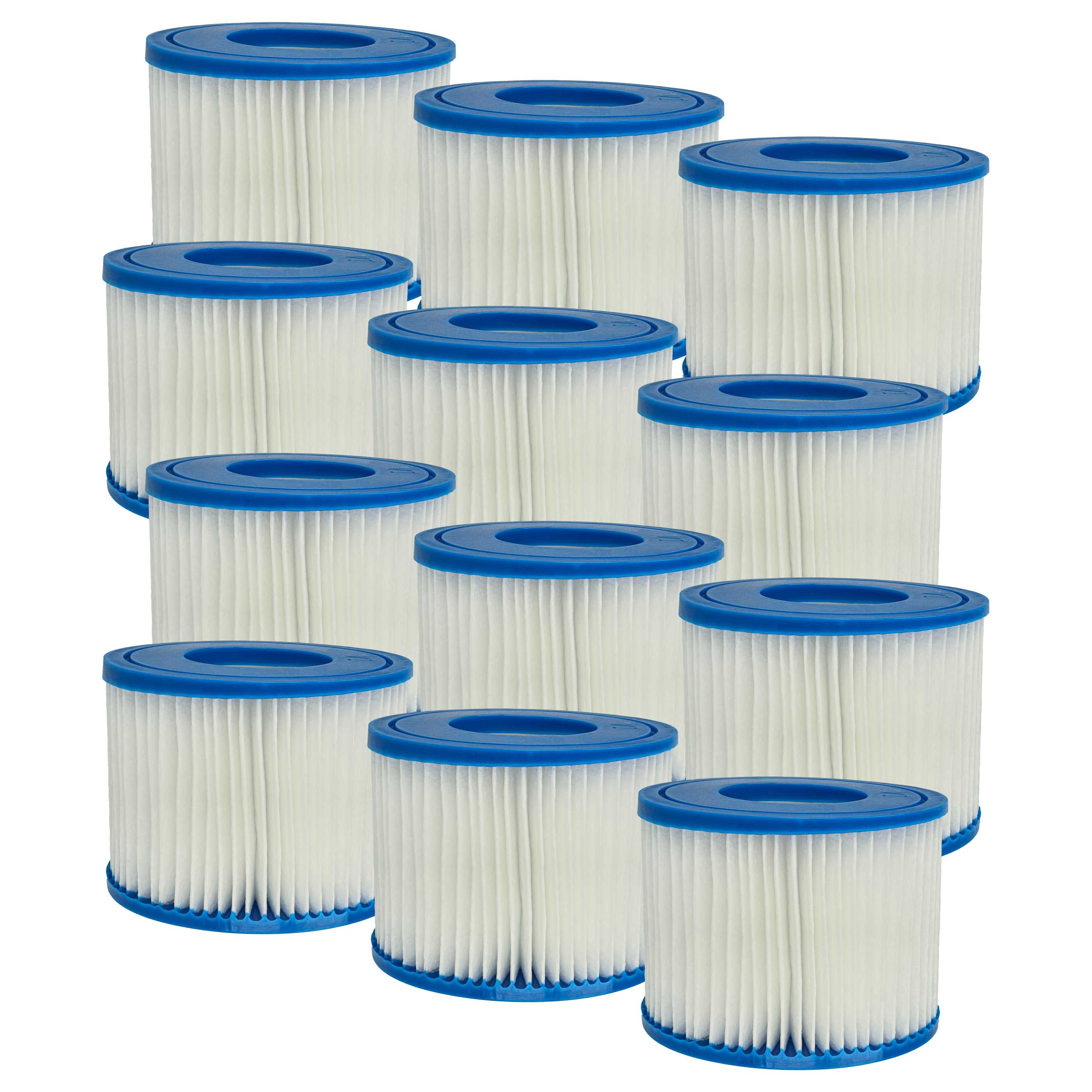 12x Filtre de piscine ou spa type VI remplacement pour Bestway 58239-6, 58323, 60311 - Cartouche filtrante