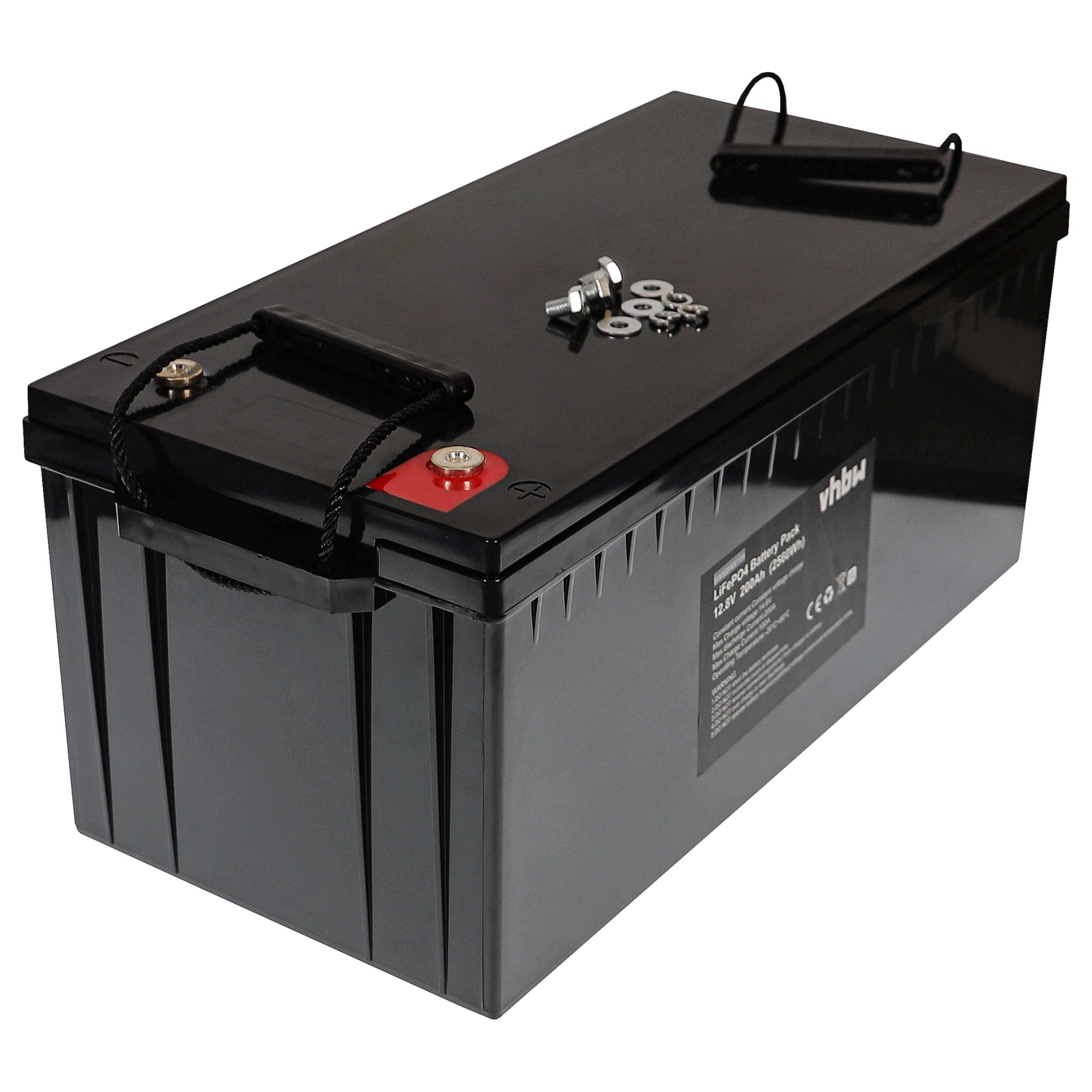Batteria per camper, barca, camping, roulotte, impianto solare - 200Ah 12,8V LiFePO4