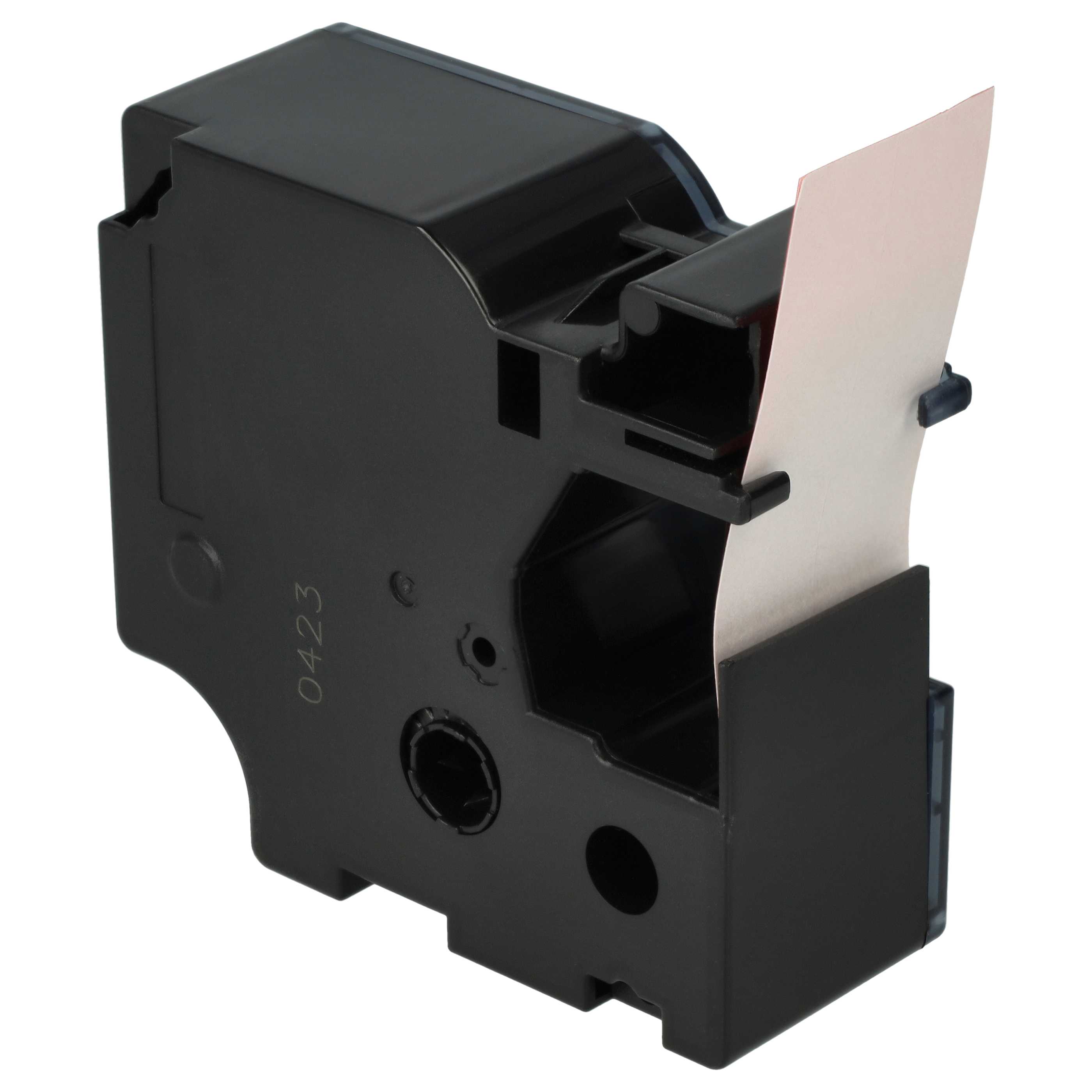 Label Tape replaces Dymo D1, 53717 - 24 mm Black to Red
