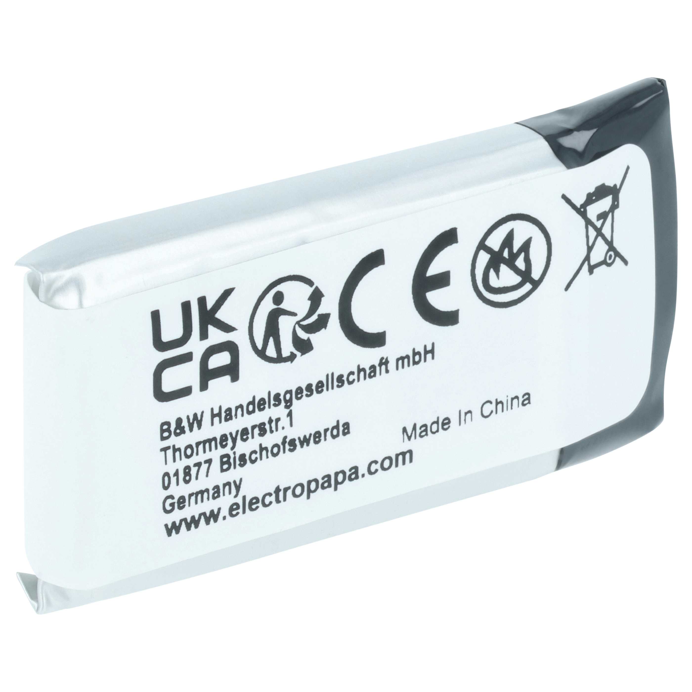 Stereo Amp Battery replaces Sennheiser AHB571935PCT-03, BAP 800, 586477, 573695 - 280 mAh 3.7 V Li-polymer
