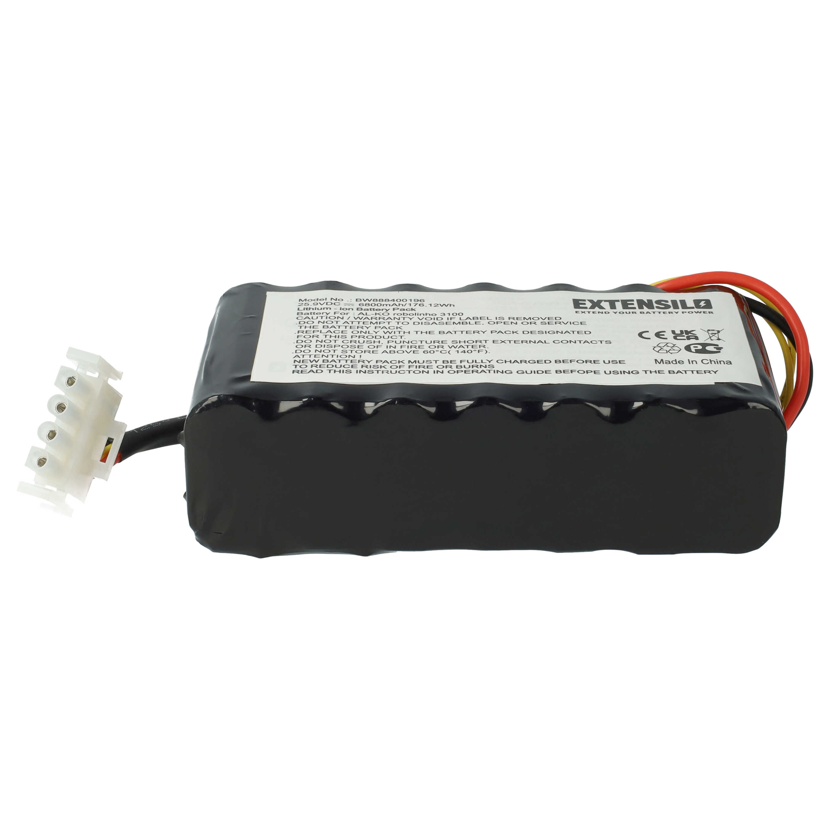 Batteria sostituisce AL-KO 440530, 20196003 per dispositivo da giardinaggio Efco - 6800mAh 25,9V Li-Ion
