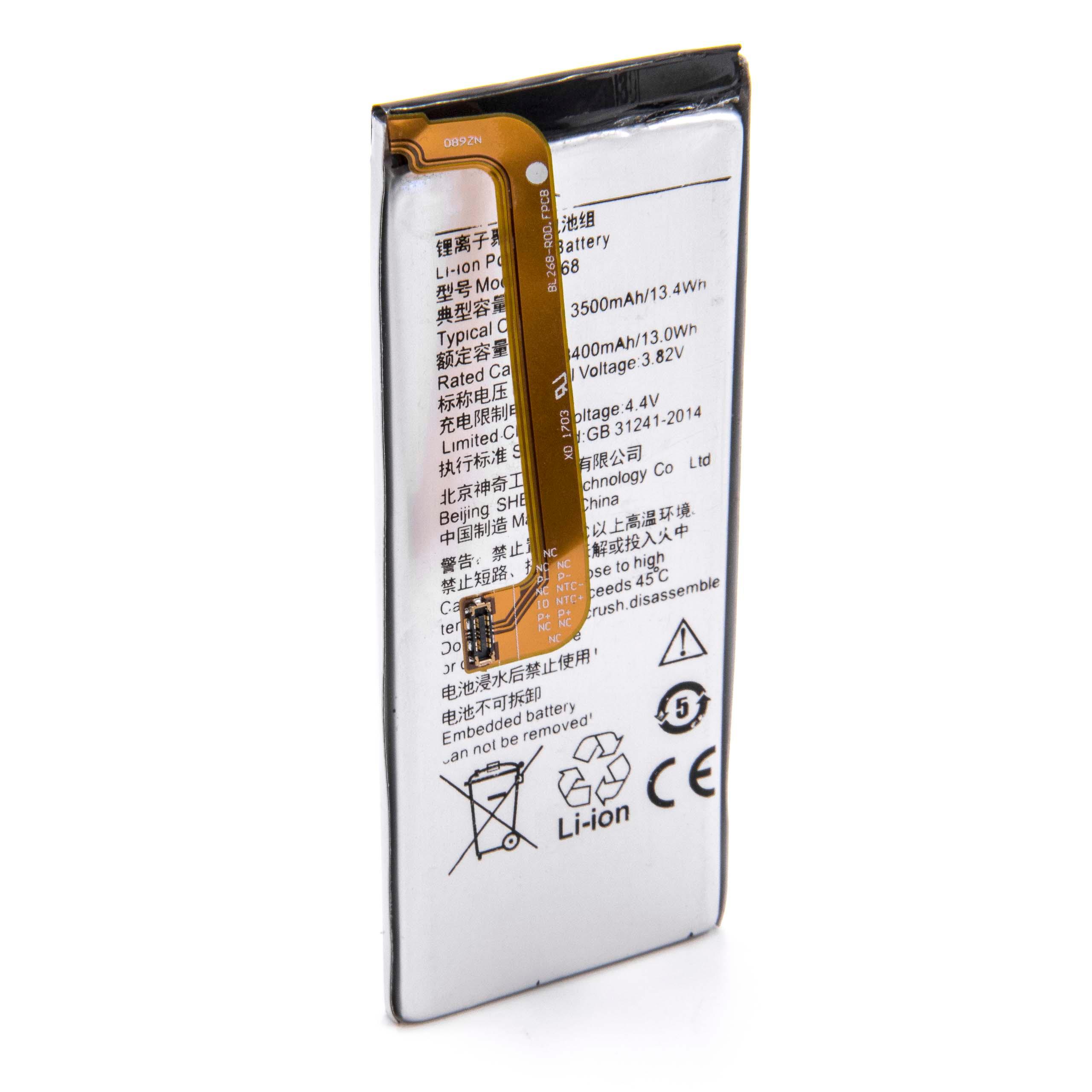 Batería reemplaza Lenovo BL268 para móvil, teléfono Lenovo - 3400 mAh 3,85 V Li-poli