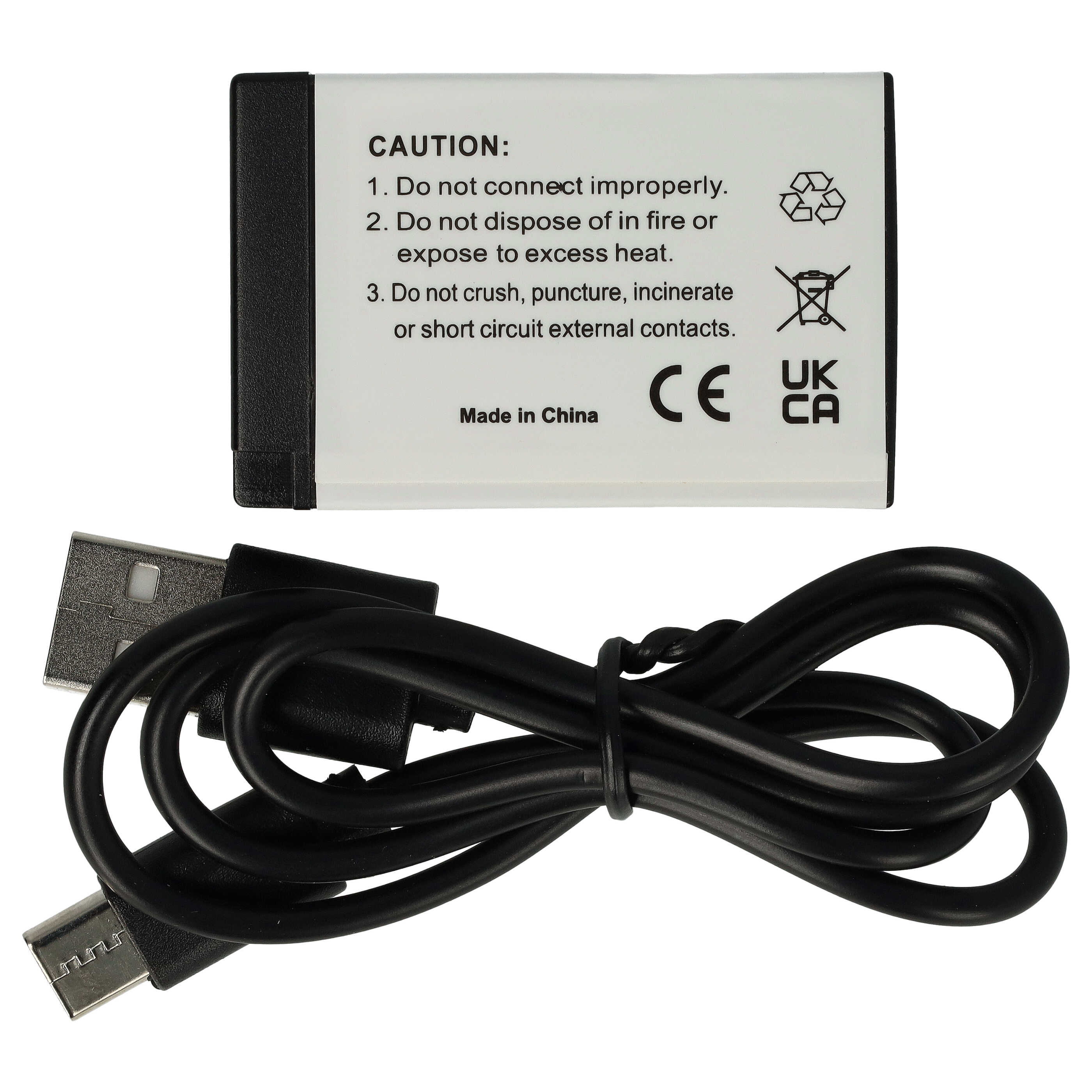 3x Battery replaces Canon LP-E17 - 1000mAh, 7.4V, Li-Ion, with USB C Socket