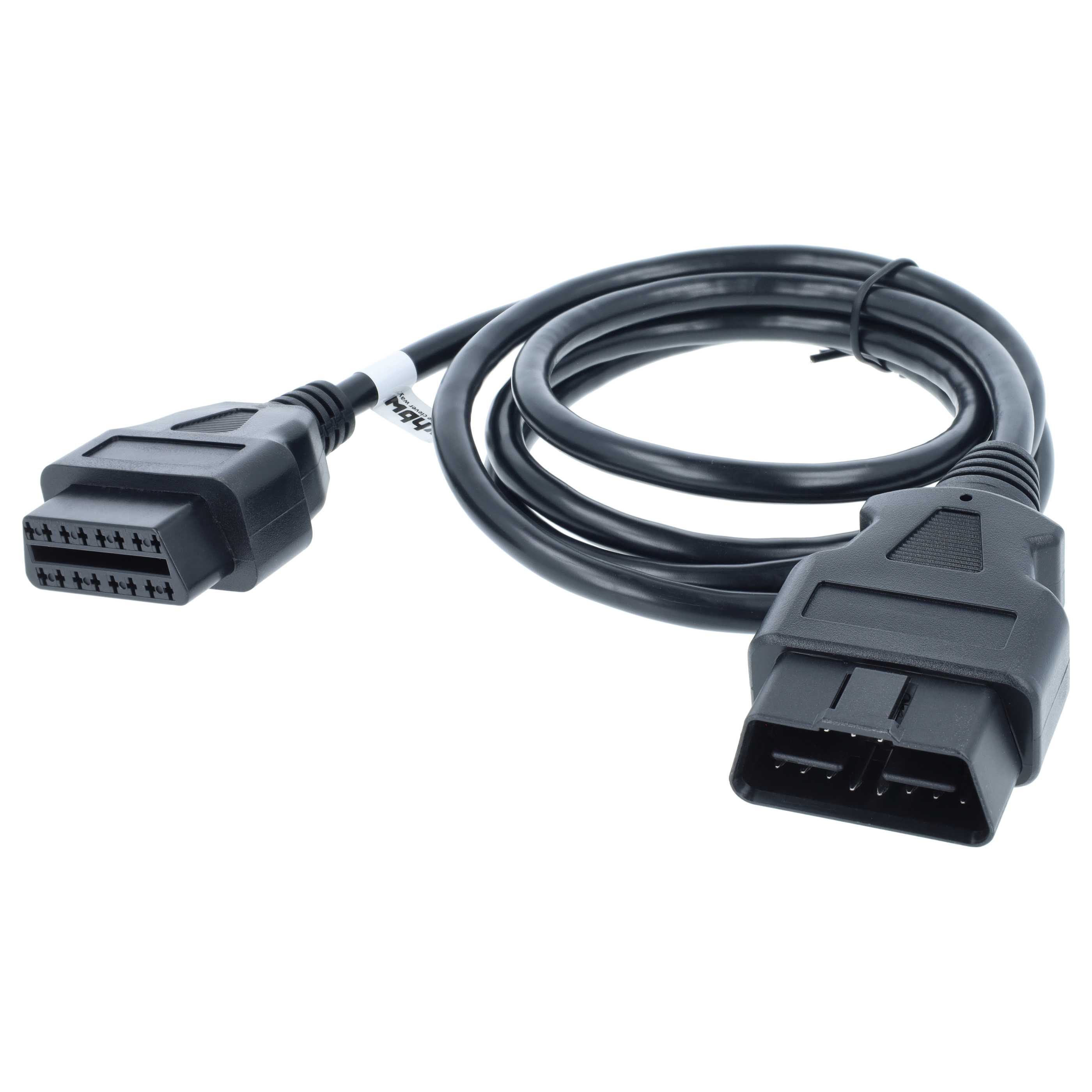 vhbw OBD2 Verlängerungskabel 150cm OBD2 16Pin (w) auf 16Pin (m)