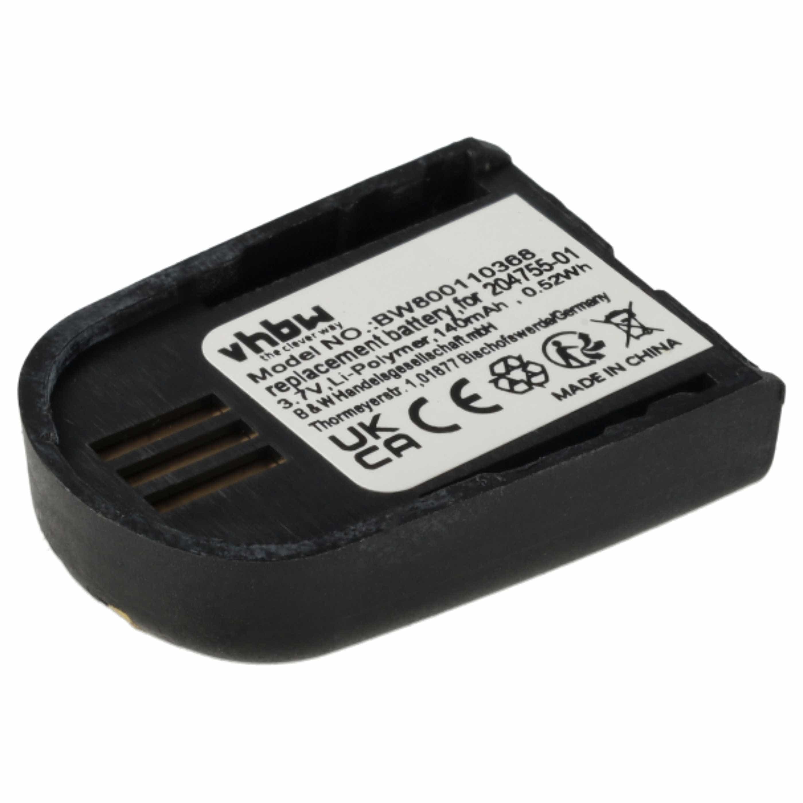 10x Akumulator do słuchawek bezprzewodowych zamiennik Plantronics 204755-01, 82742-01 - 140 mAh 3,7 V LiPo