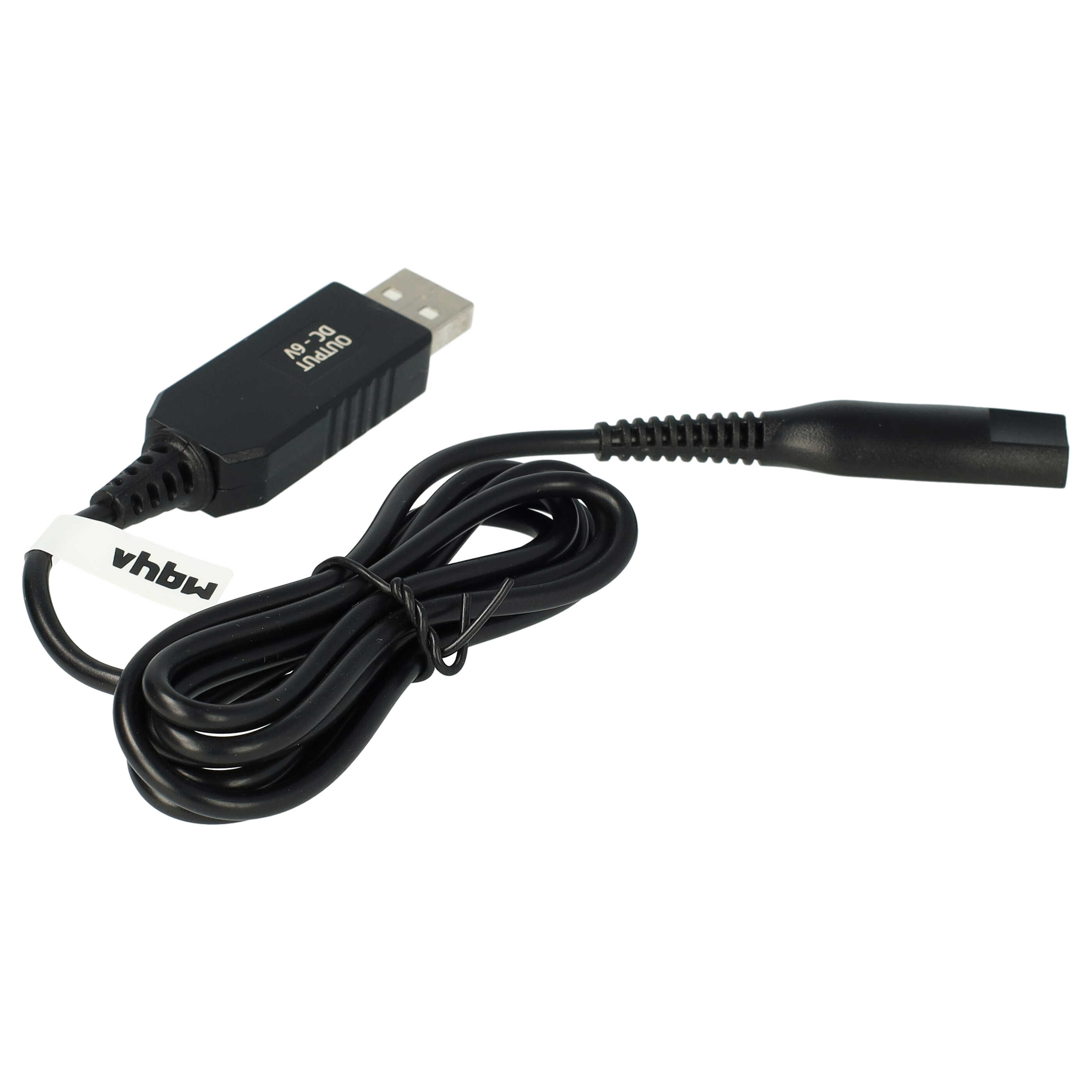 Câble de charge USB remplace Braun 491-5691, 81615618, 8161561, 81747675 pour rasoir Braun – 120 cm
