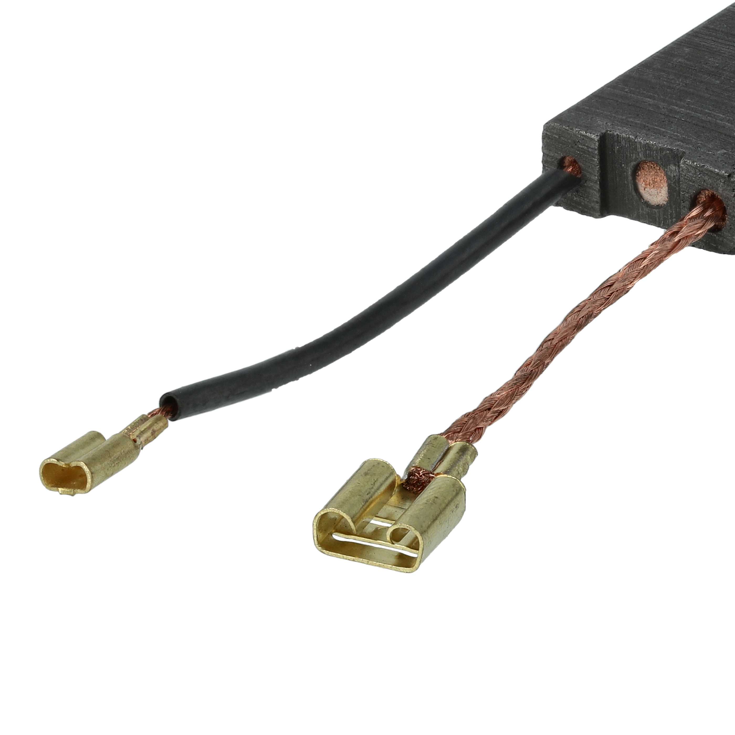 2x Szczotka węglowa zam. Bosch 1617000750 + płaska wsuwka, 6,2 x 15,9 x 26,1 mm