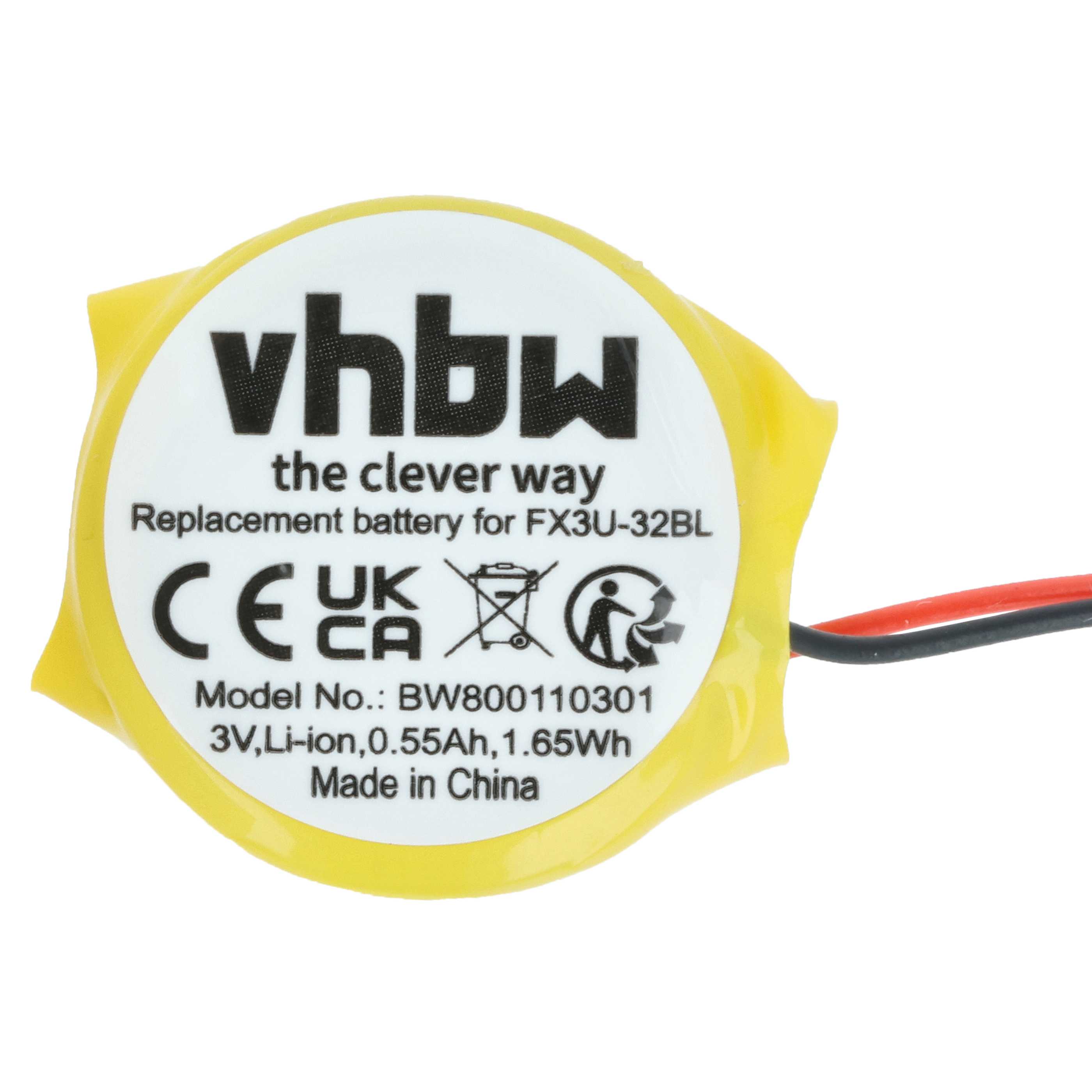 Computer BIOS Battery Replacement for GT11-50BAT, FX3U-32BL - 550 mAh 3 V Li-Ion