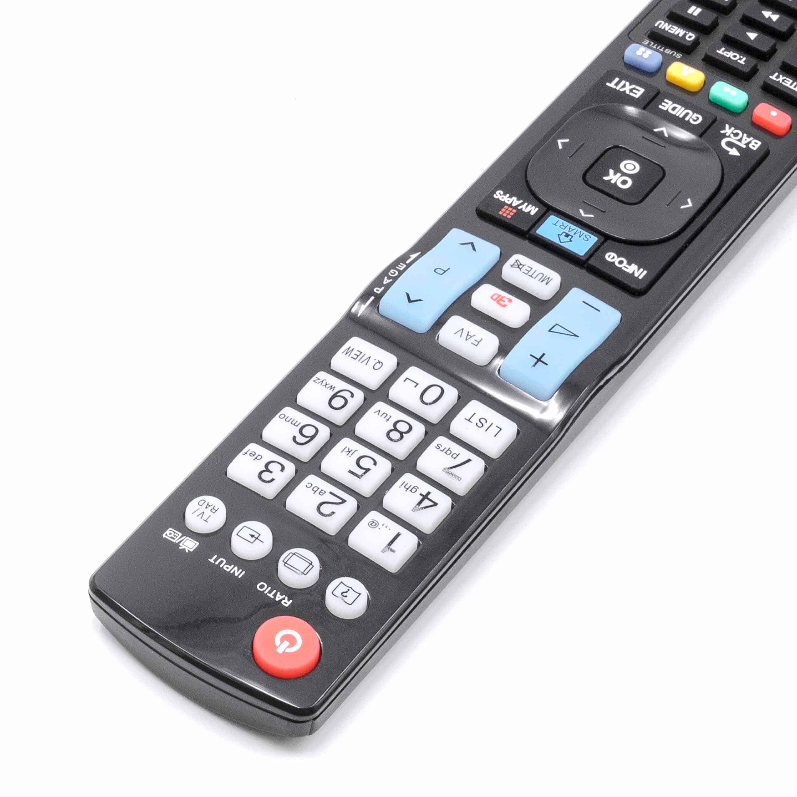 Remote Control replaces LG AKB73756502 for LG TV