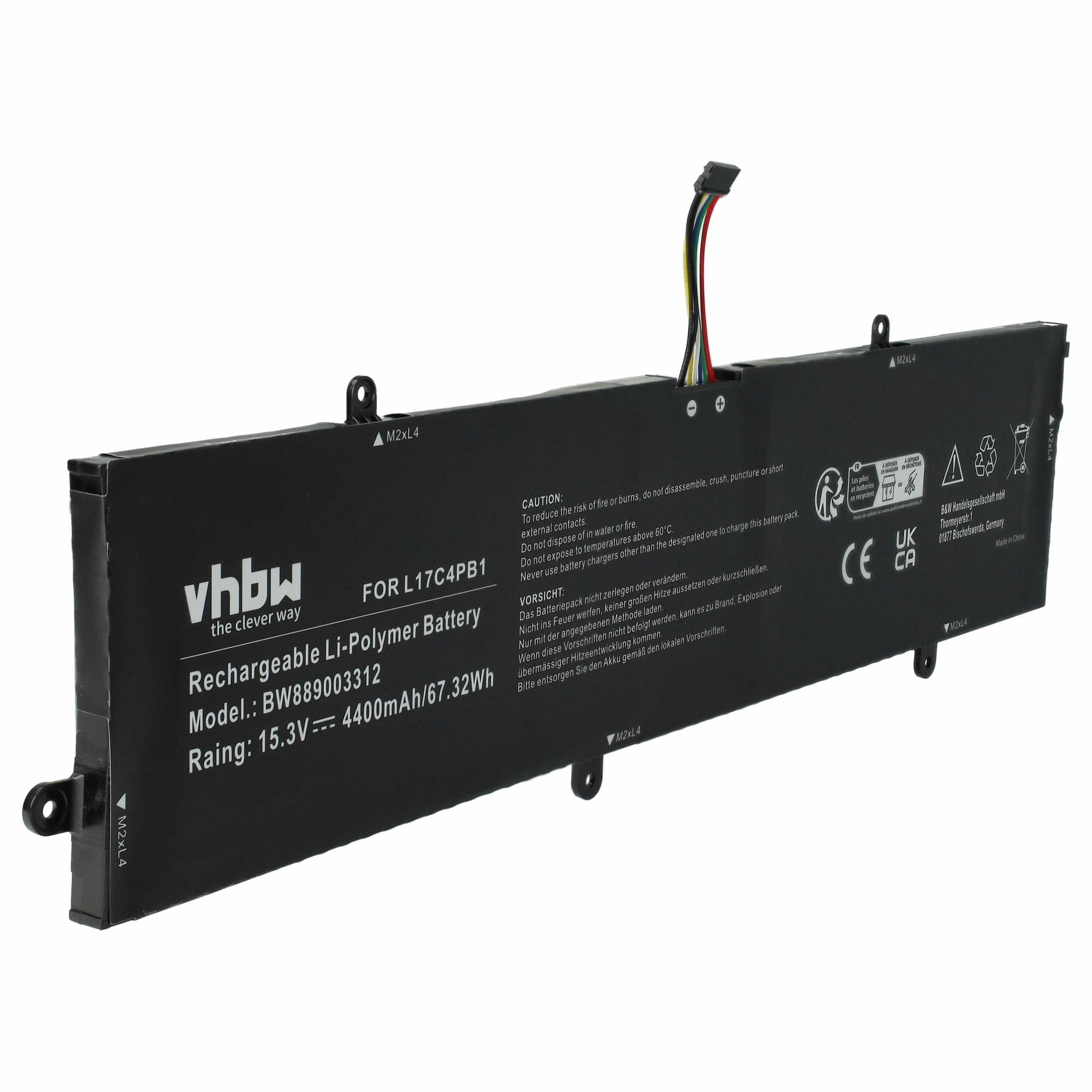 Akumulator do laptopa zamiennik Lenovo 5B10P35084, 5B10P35083, 5B10P35082, L17C4PB1 - 4400 mAh 15,3 V LiPo