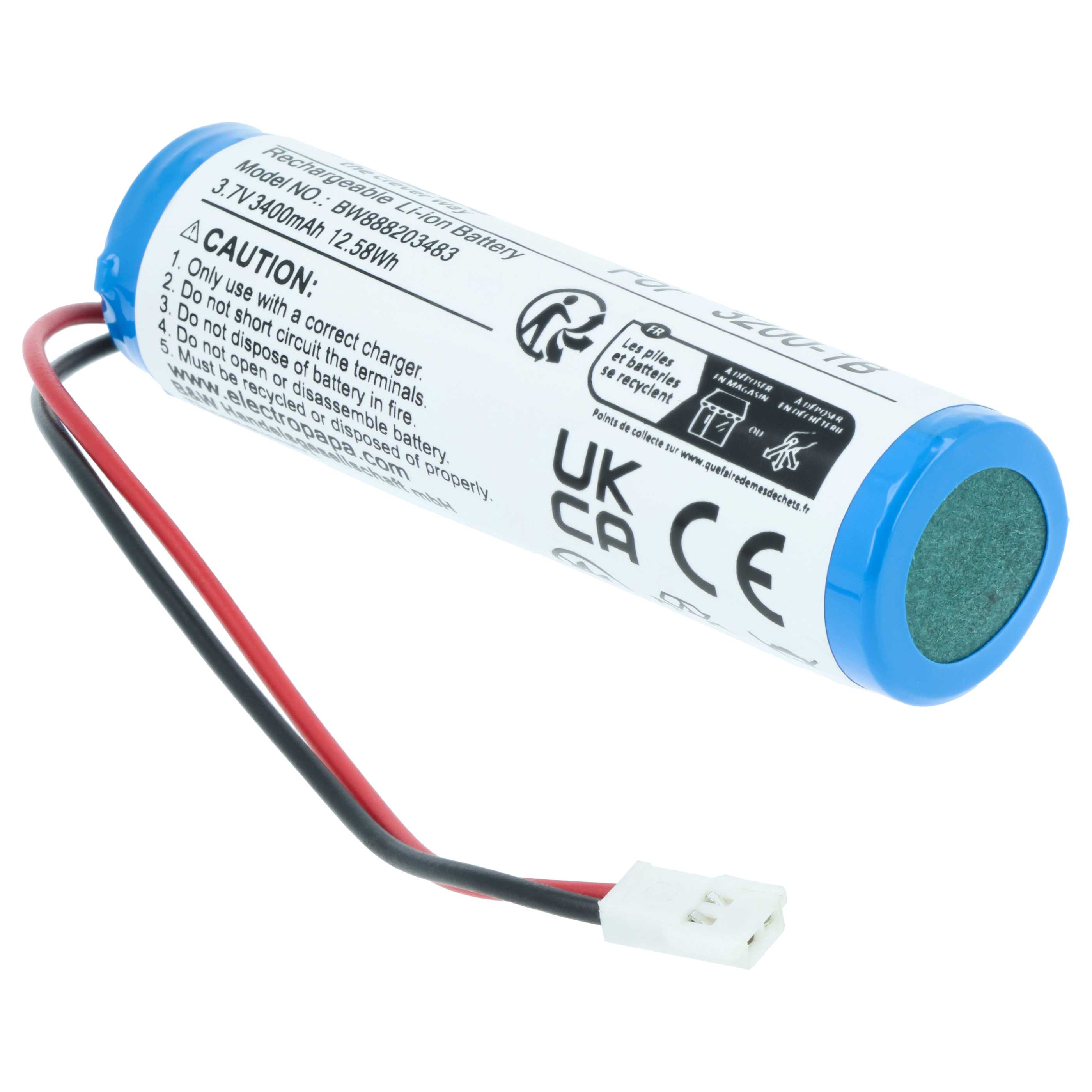 elektronische Leselupe-Akku als Ersatz für Eschenbach 3200-1B für Eschenbach - 3400mAh 3,7V Li-Ion
