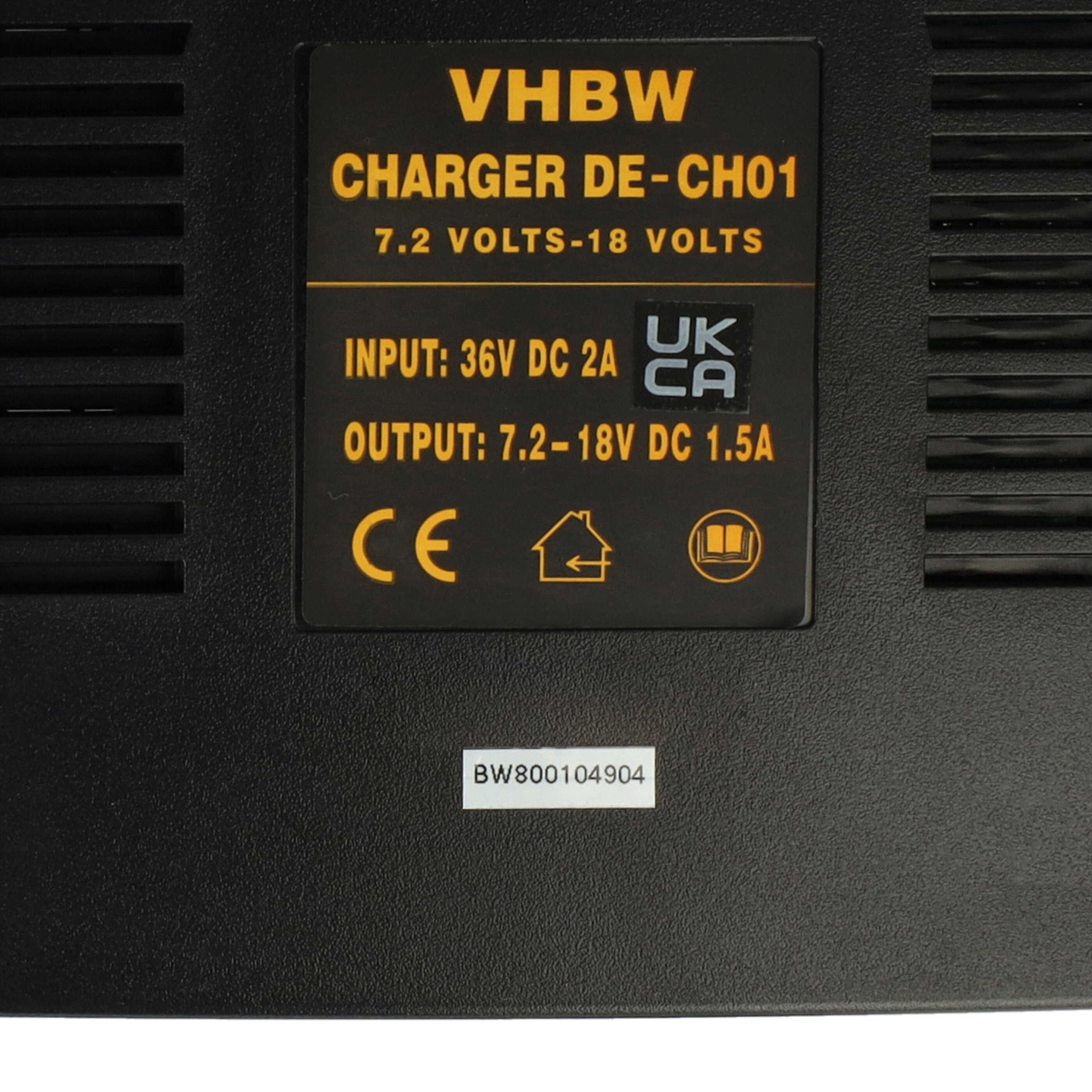 Caricabatterie sostituisce Dewalt DE 9116, DE9116 per batterie utensile Roller - 7,2 - 18 V / 1,5 A