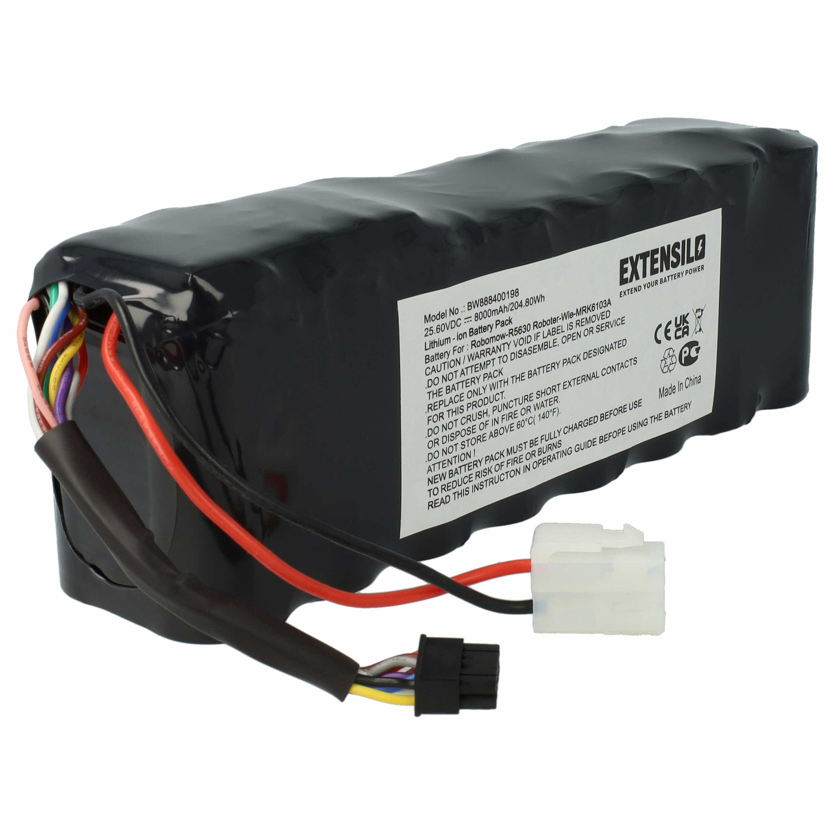 Lawnmower Battery Replacement for MRK6103A, MRK6105A, BAT6001B, BAT6000A, BAT6000C - 8000mAh 25.6V LiFePO4