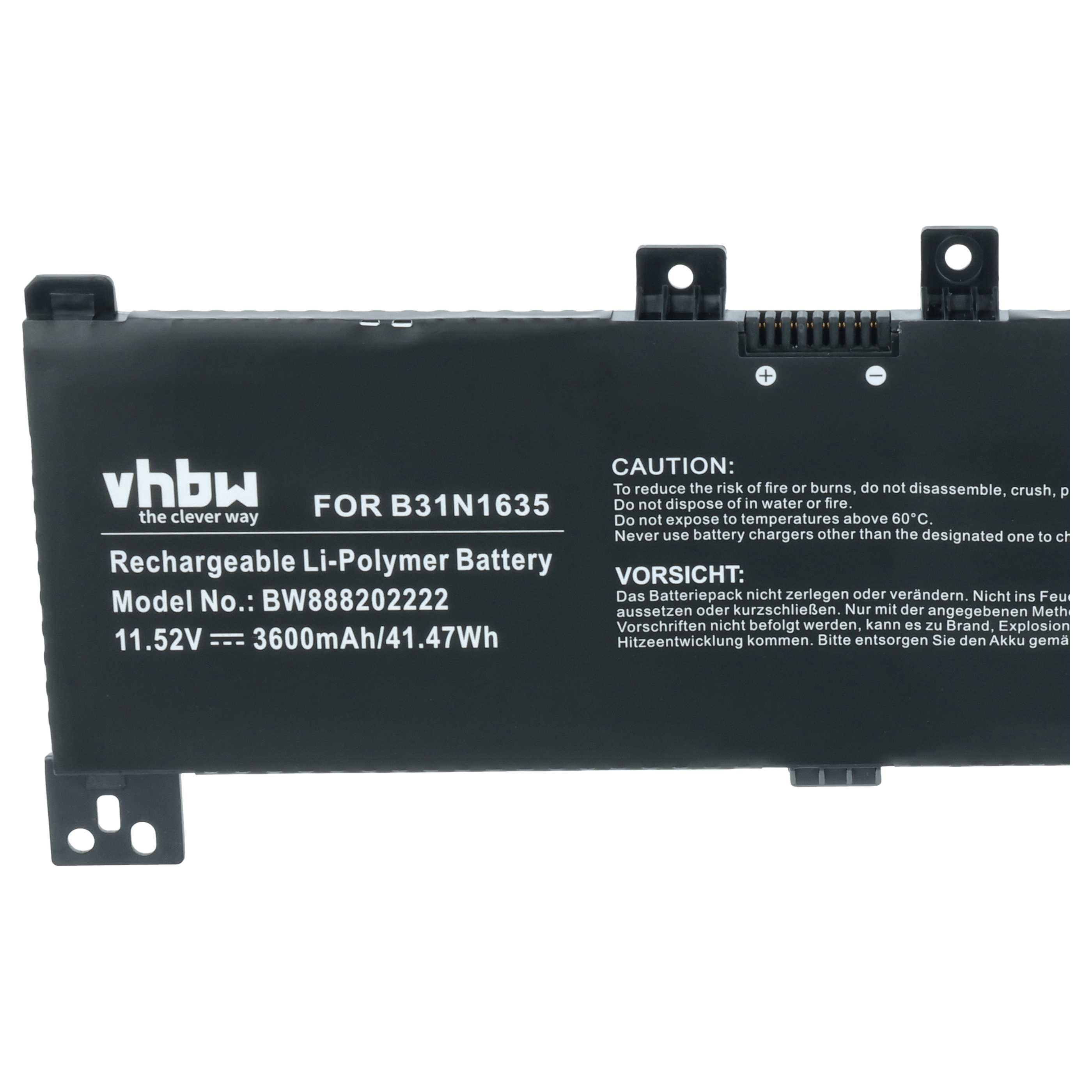 Akumulator do laptopa zamiennik Asus B0B200-02560000, B31N1635 - 3600 mAh 11,52 V LiPo
