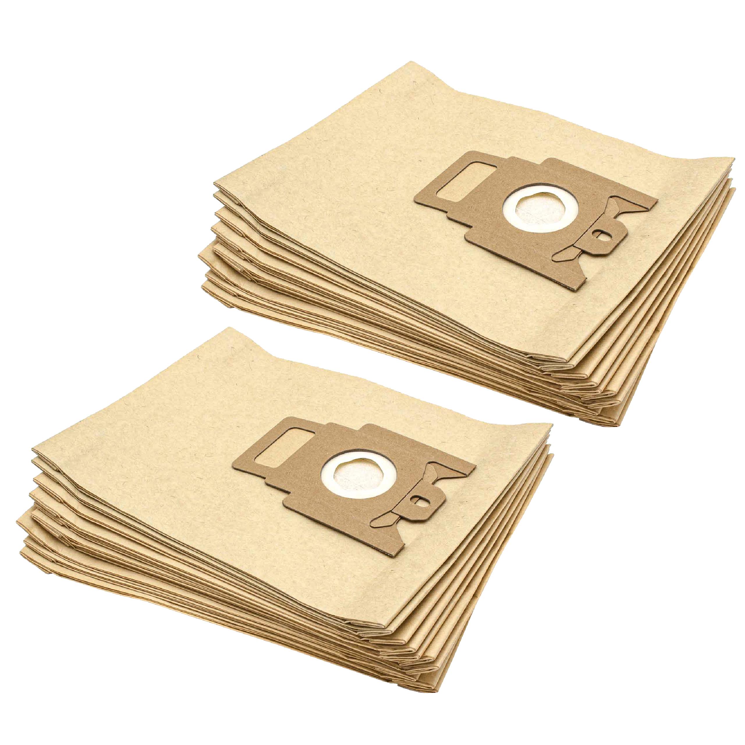 20x Vacuum Cleaner Bag suitable for H22 Hoover, Miele H22 - paper