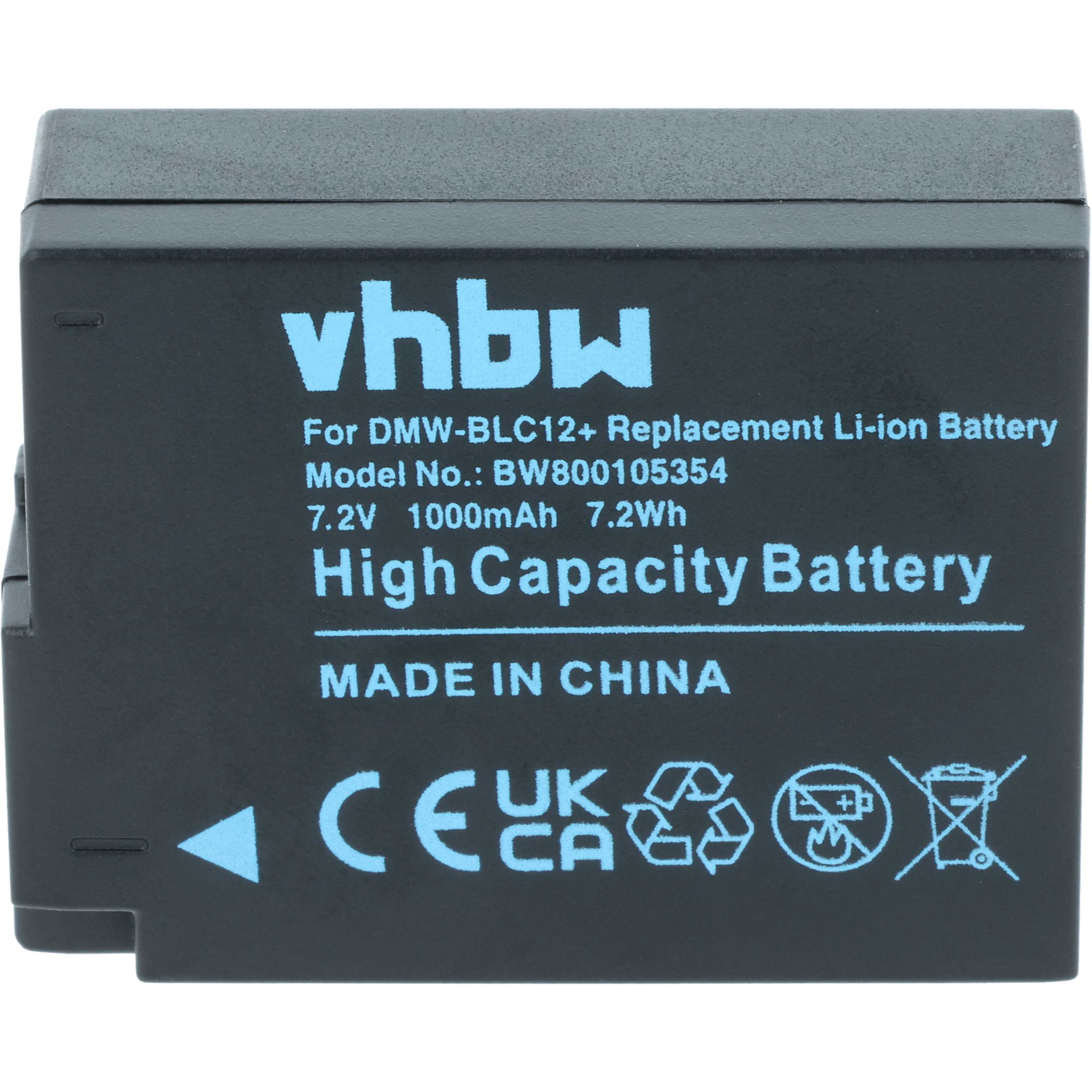 2x Battery replaces Leica BP-DC12 - 1000mAh, 7.2V, Li-Ion with Info Chip