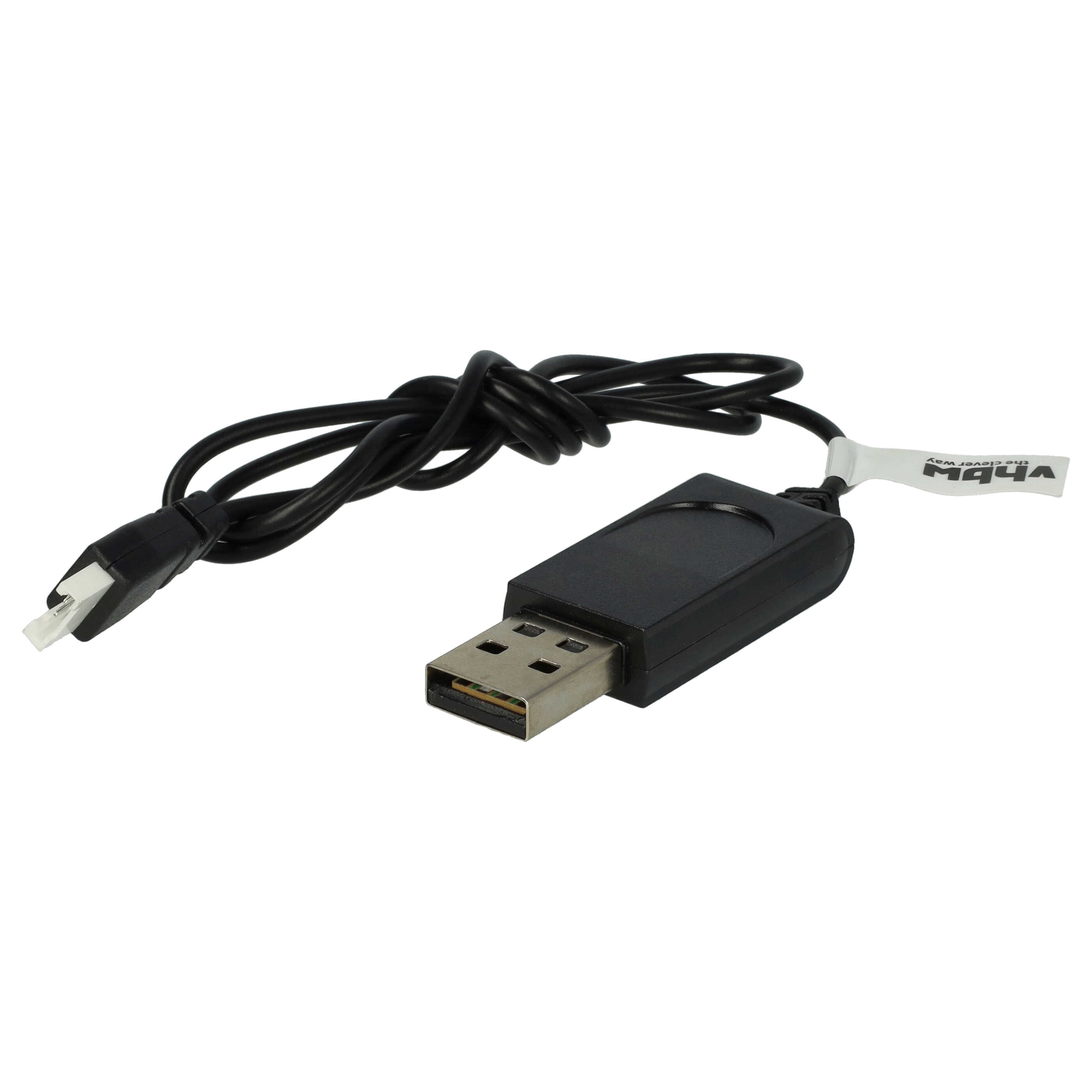 vhbw Cable de carga USB compatible con SYMA (S-Idee) F949 dron, cuadricóptero - 60 cm