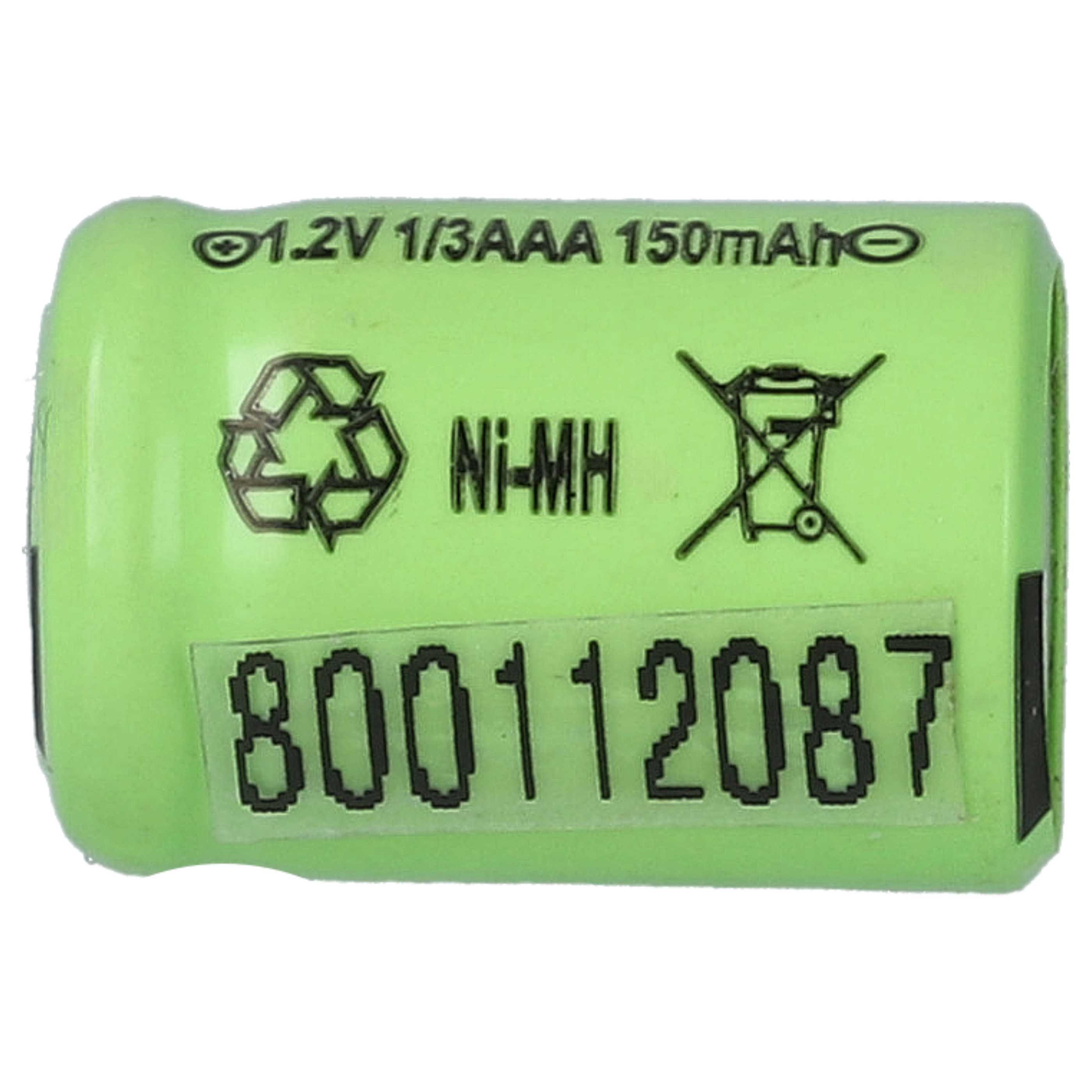 Batterie (20 pcs.) remplace 1/3AAA modèle radio-télécommandé - 150mAh 1,2V NiMH