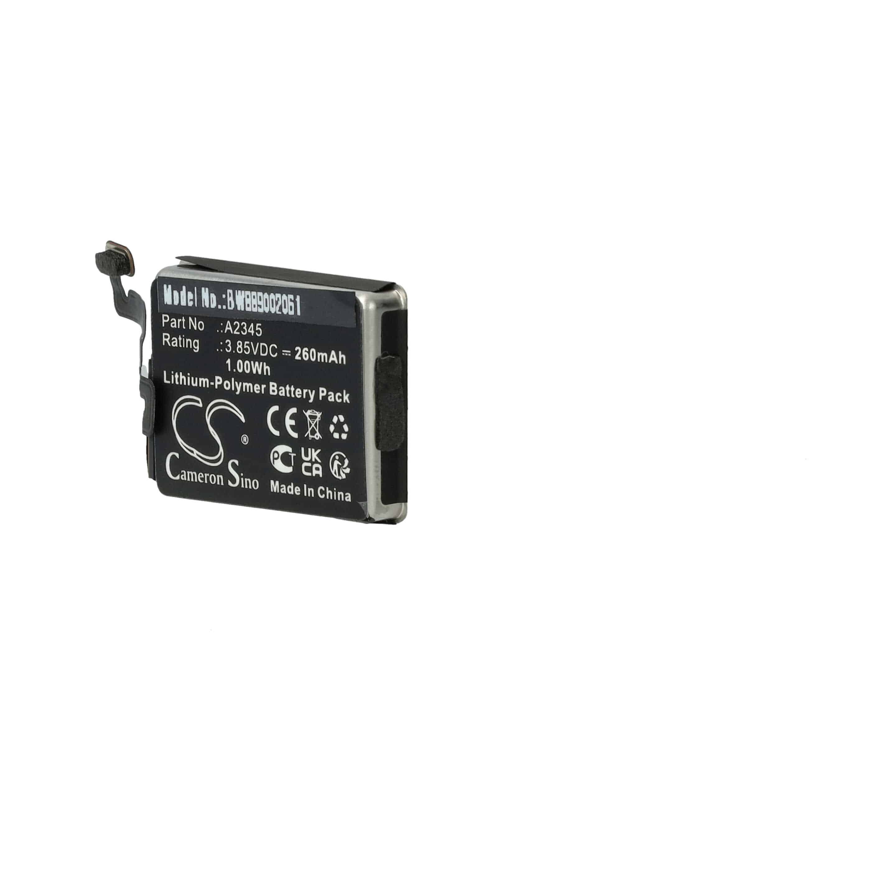 Akku für Apple Watch Series S6 40MM Smartwatch ersetzt A2345 - 260mAh 3,85V Li-Polymer