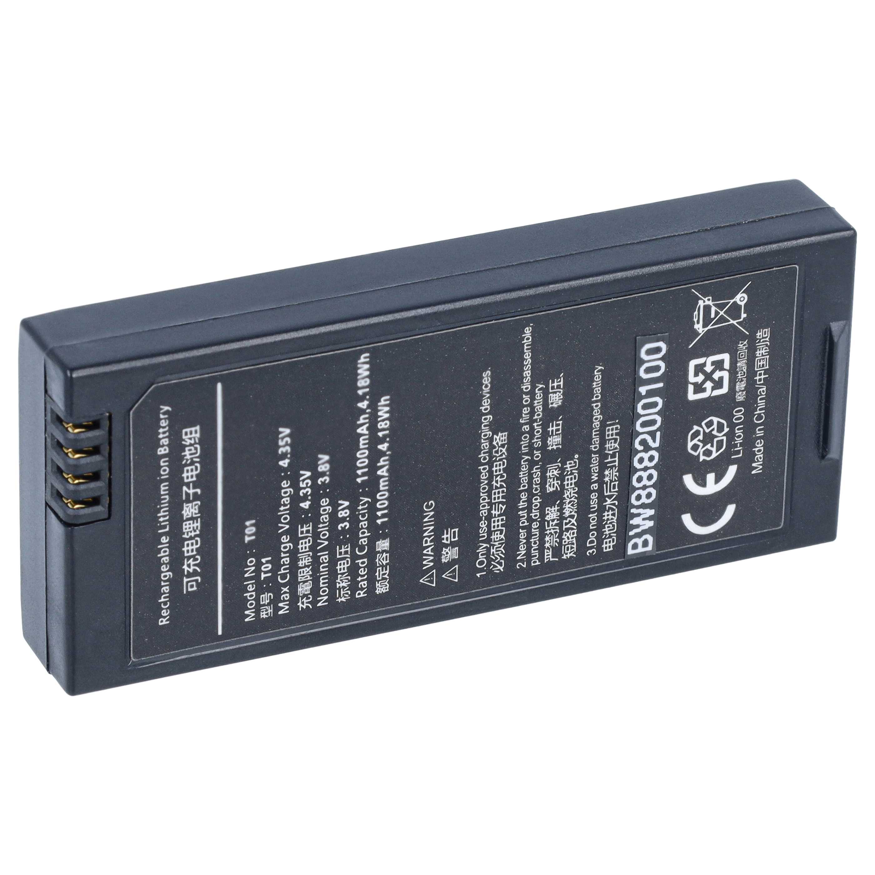Batterie remplace DJI 198790 pour drone DJI- 1100mAh 3,8V Li-ion