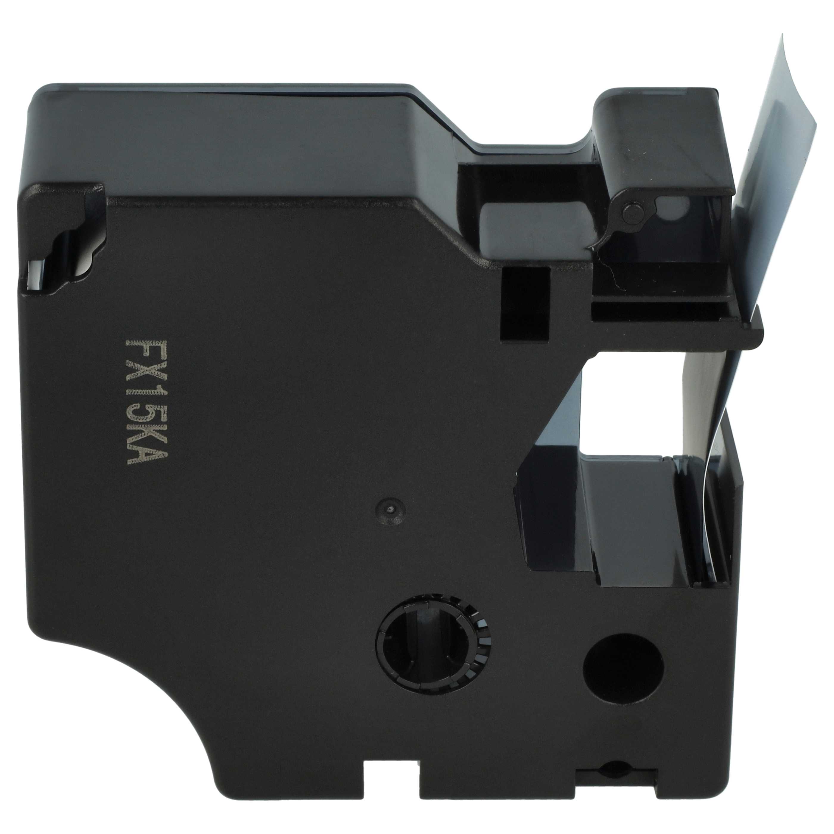 Label Tape replaces Dymo D1, 53722 - 24 mm Black to Silver