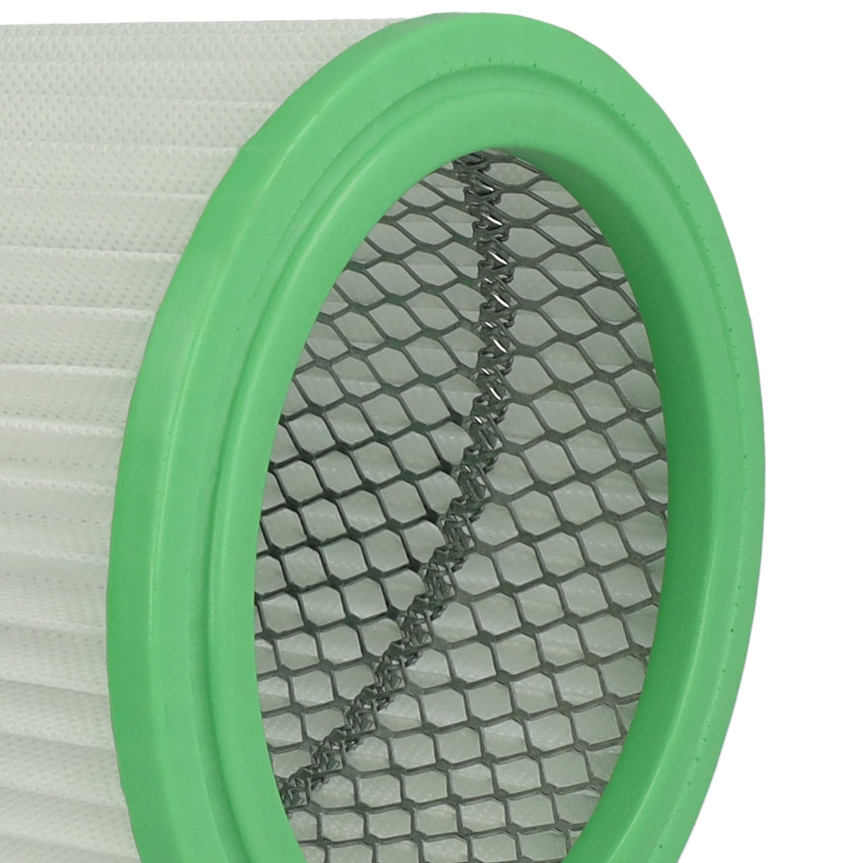 2x cartridge filter replaces Einhell AFF 18, 235163001013 for Parkside Chimney Sweep Vacuum, white / green