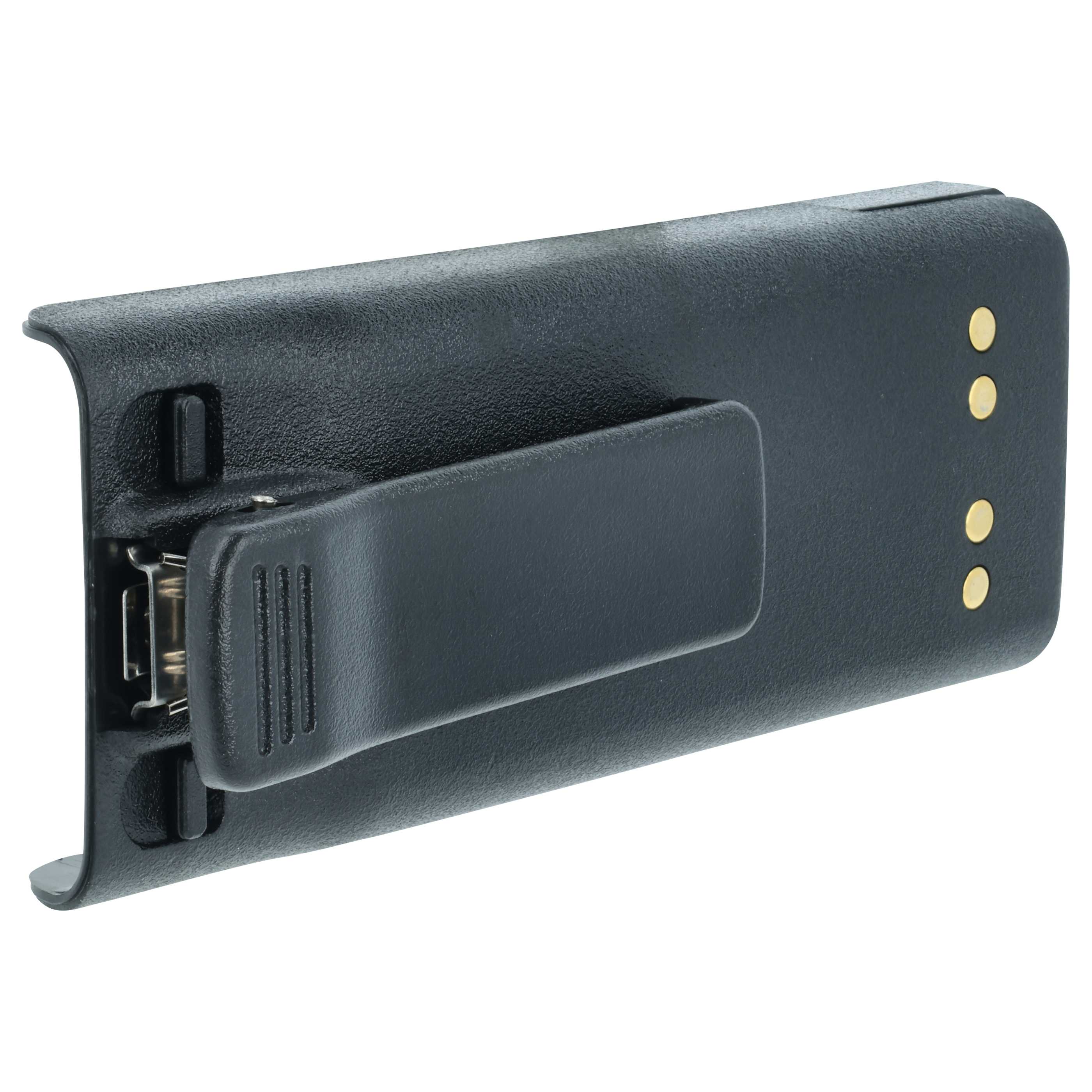 Radio 10x Battery replaces Motorola NTN7143, NTN7143CR, NTN7143B, NTN7143A - 2500 mAh 7.5 V NiMH + Belt Clip