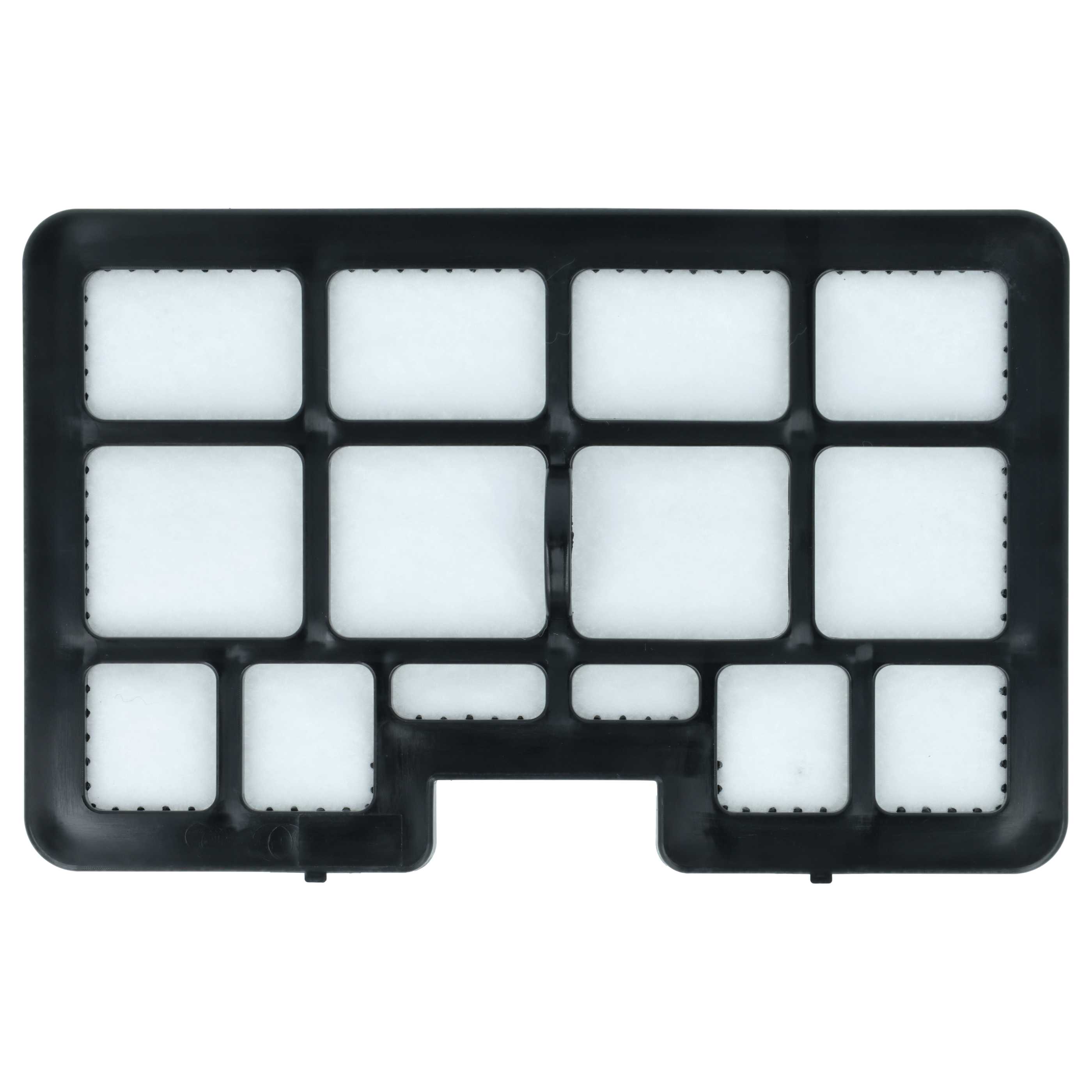 Set 4 filtros reemplaza Hanseatic 15705486 para aspiradora - filtro aire salida, filtro combi (HEPA + espuma)