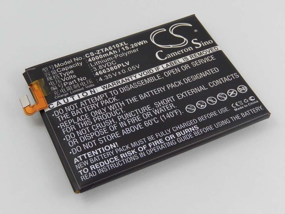 Akumulator do telefonu smartfona zamiennik ZTE 466380PLV - 4000 mAh 3,8 V LiPo