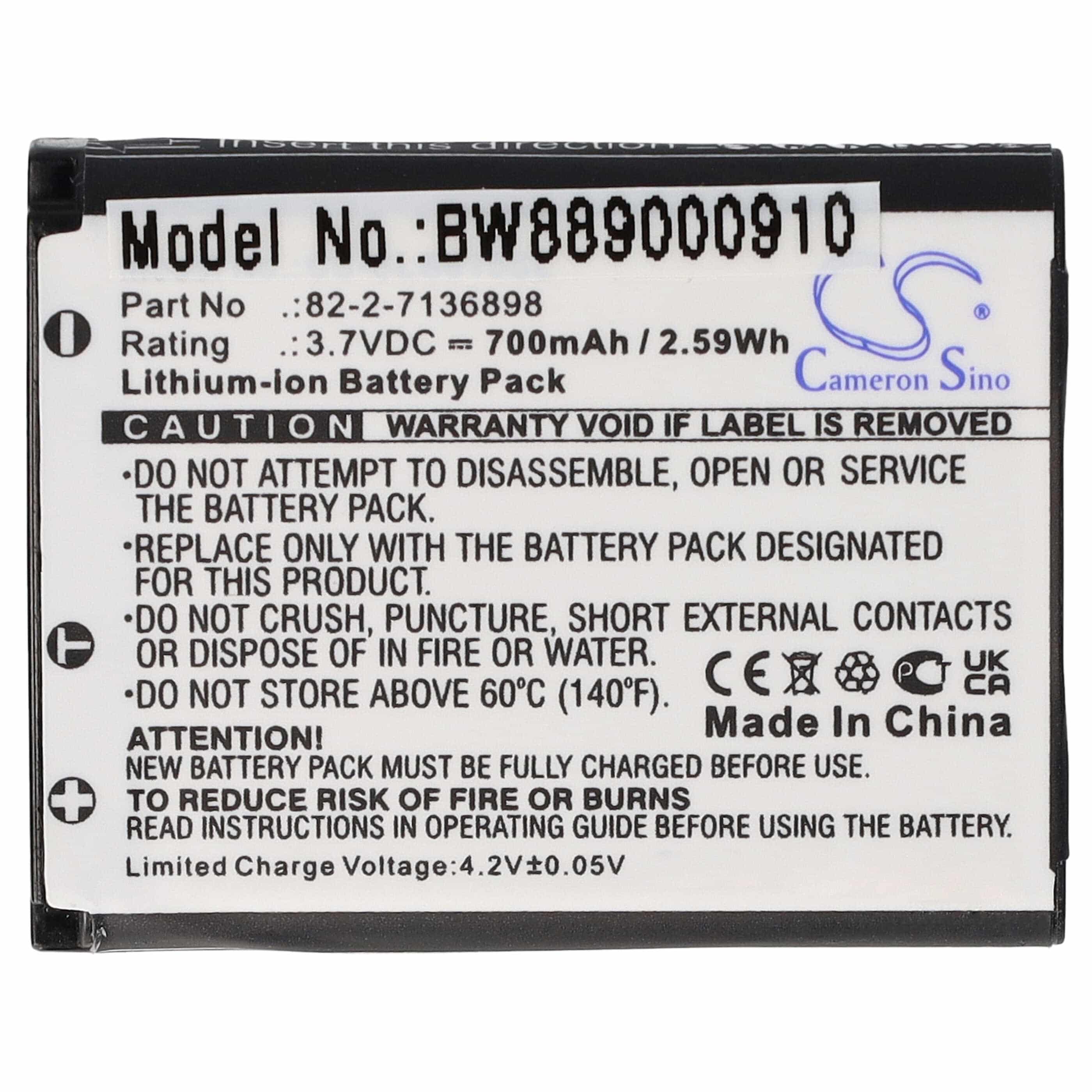 Akumulator do słuchawek bezprzewodowych zamiennik SteelSeries 82-2-7136898 - 700 mAh 3,7 V Li-Ion