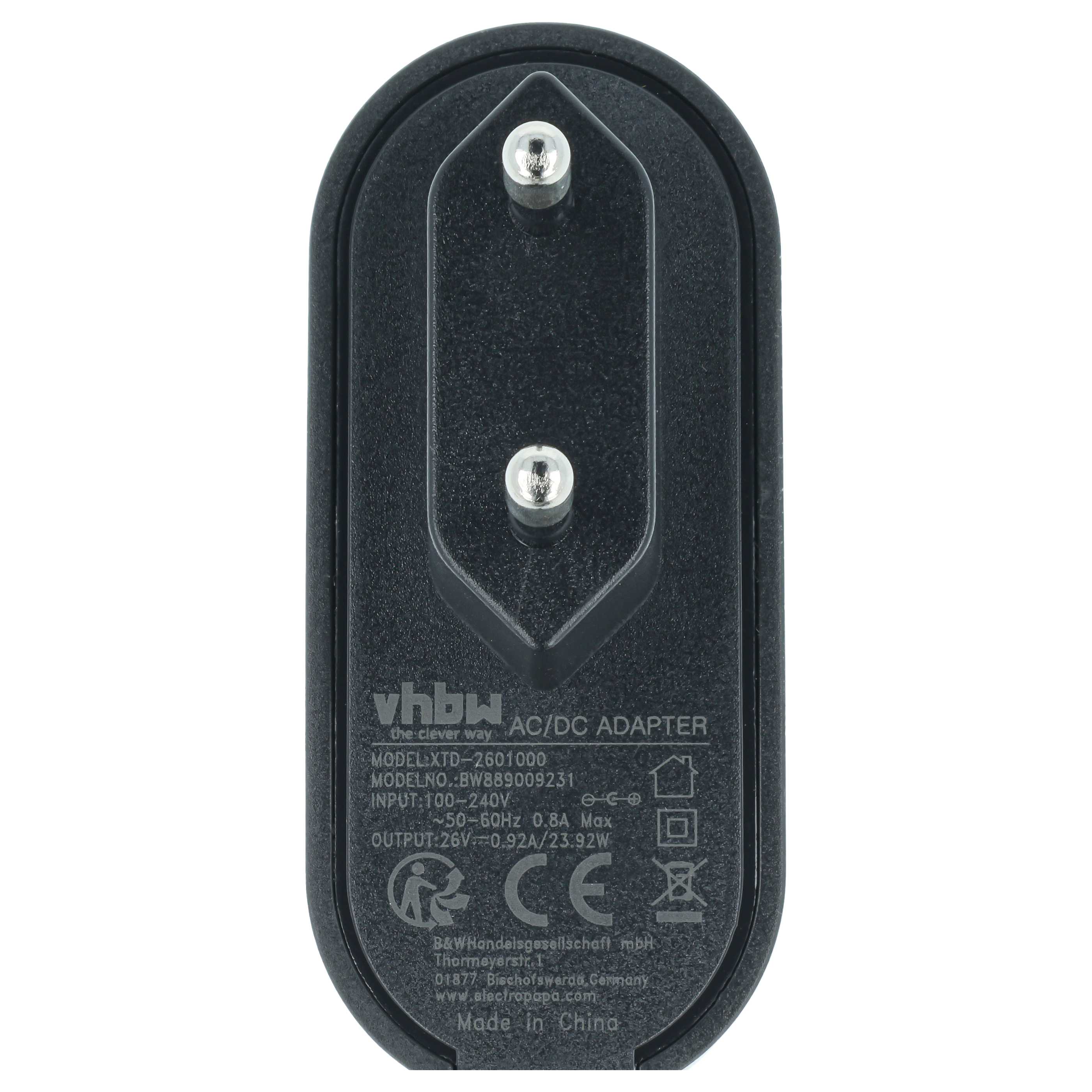 Netzteil wie Fakir 2974150 für Fakir Starky WDA700 Wet & Dry, 26 V, 0.92 A