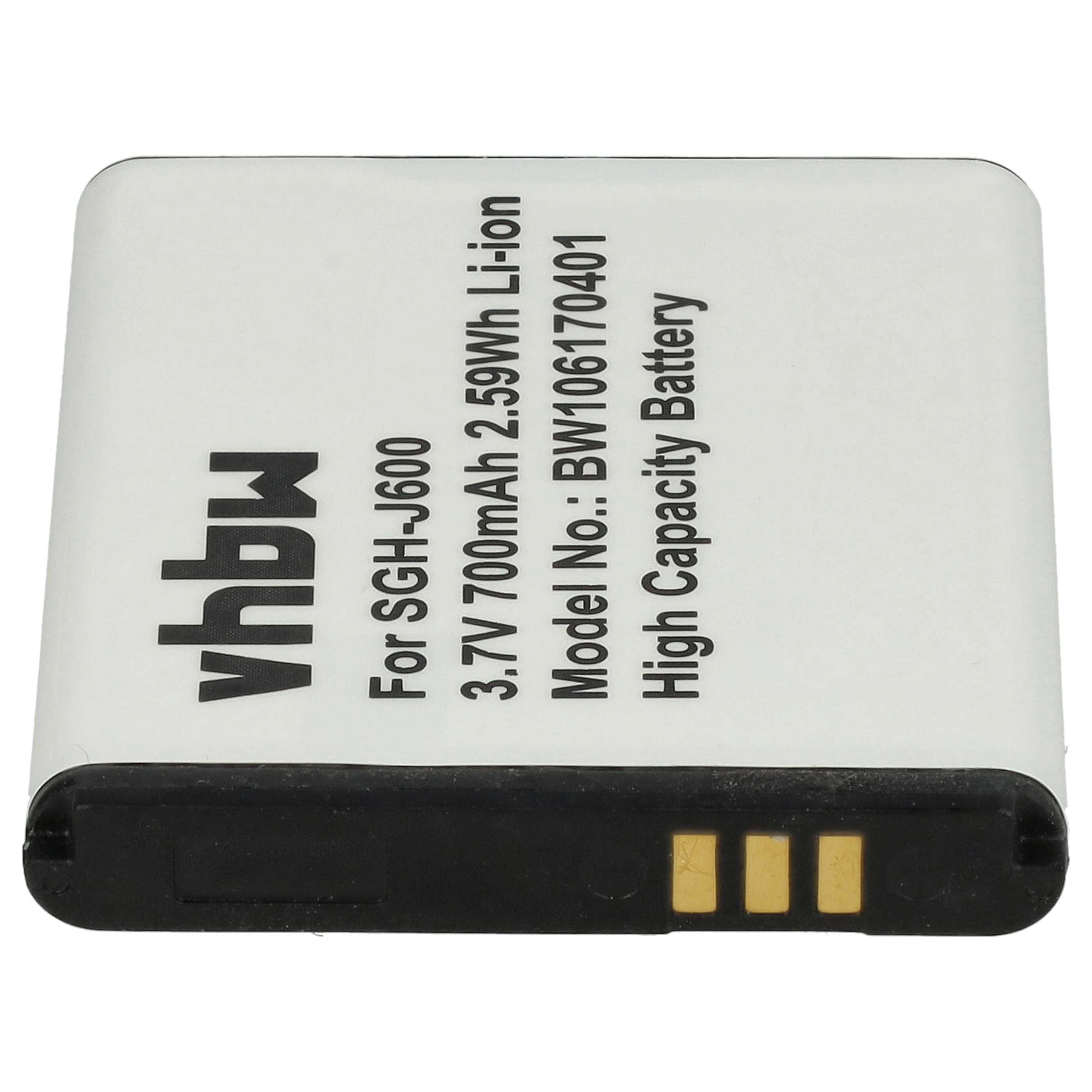 Akku als Ersatz für Samsung AB483640BU, AB483640BE - 700mAh 3,7V Li-Ion