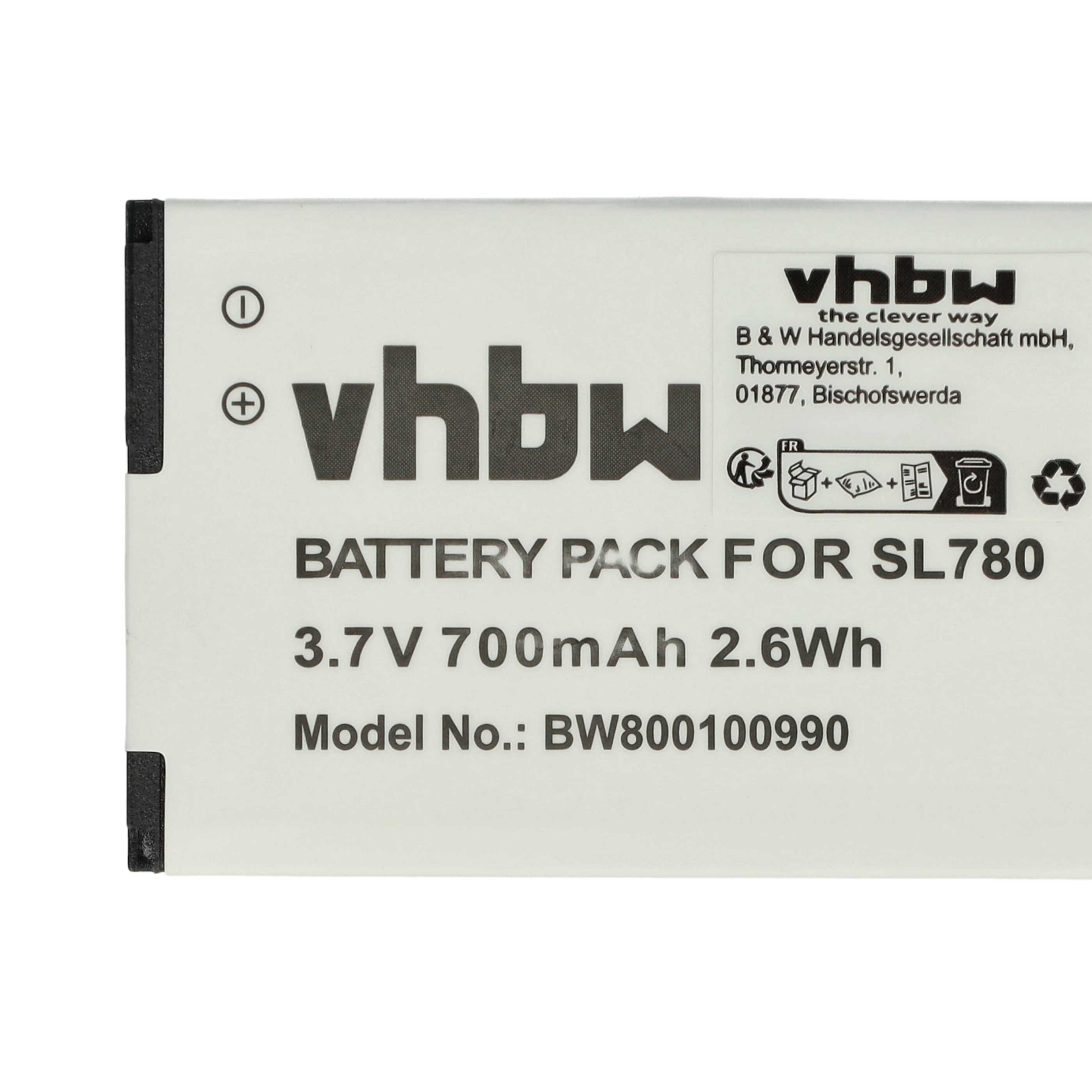 2x Batteries remplace Siemens Gigaset 4250366817255 pour téléphone Gigaset - 700mAh 3,7V Li-ion