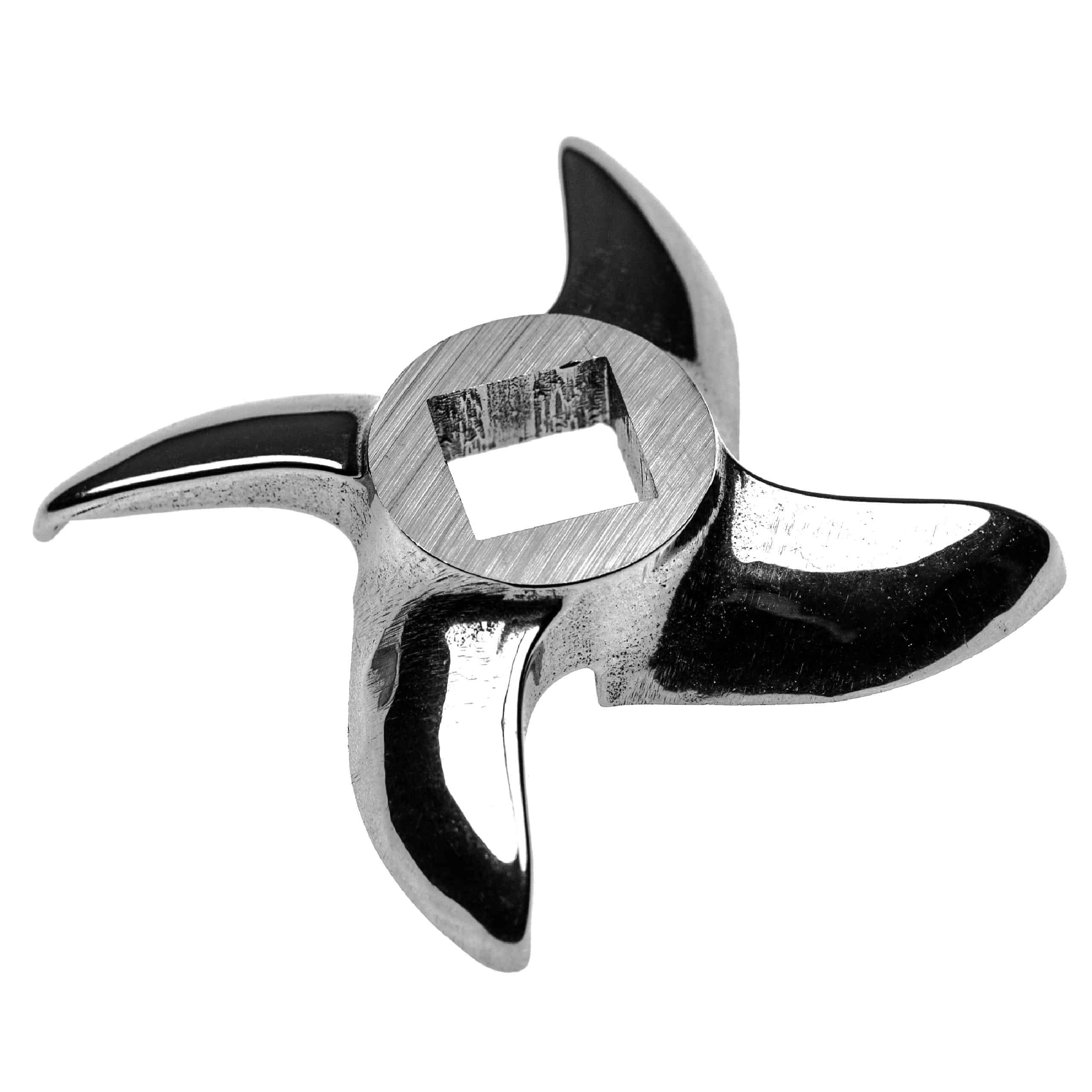 Messer Sichelmesser Gr. 22, 13,3 x 13,3 mm Vierkant, z.B. kompatibel mit ADE, Caso, Fama, KBS Fleischwolf