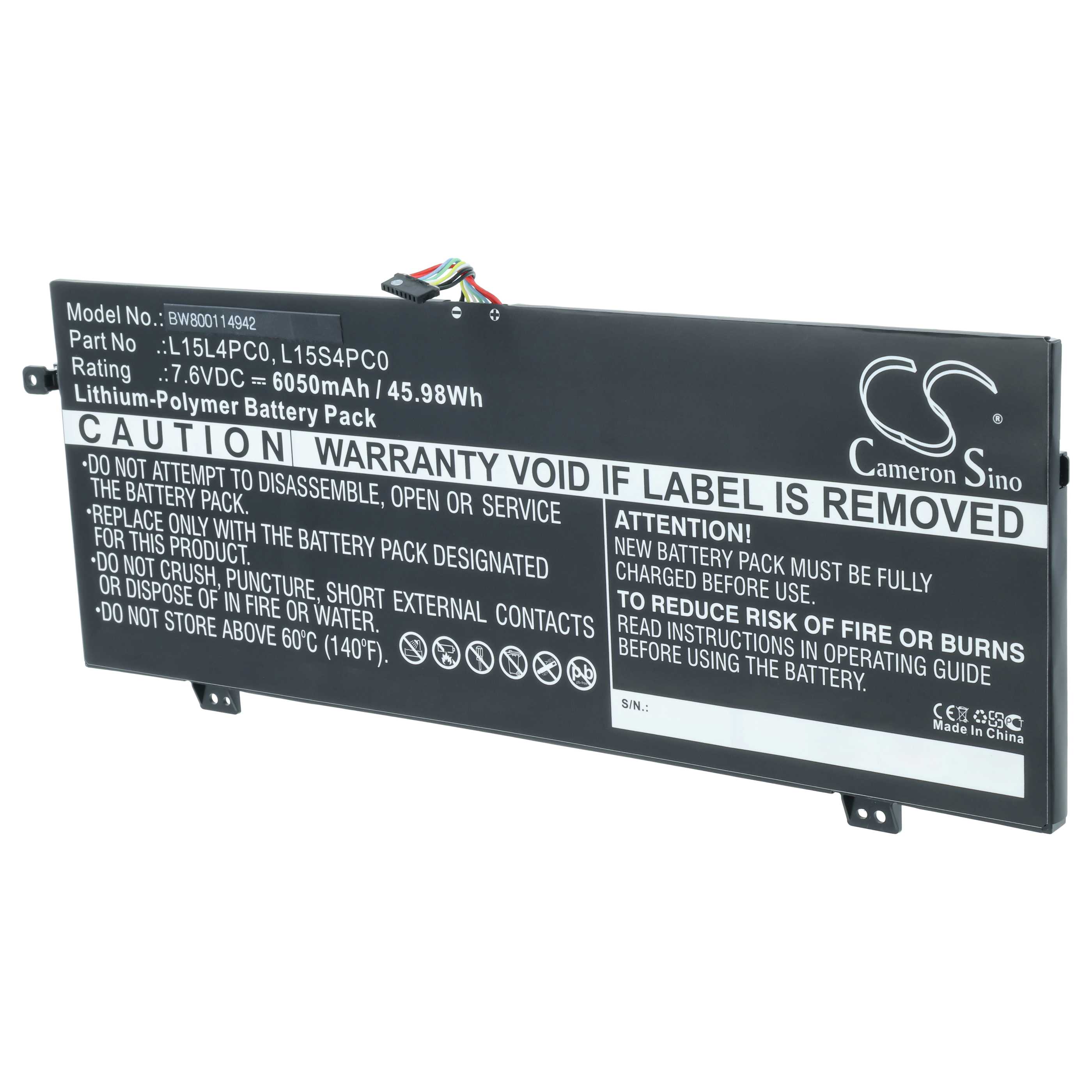 Akumulator do laptopa zamiennik Lenovo L15L4PCO, L15S4PC0, L15L4PC0 - 6050 mAh 7,6 V LiPo