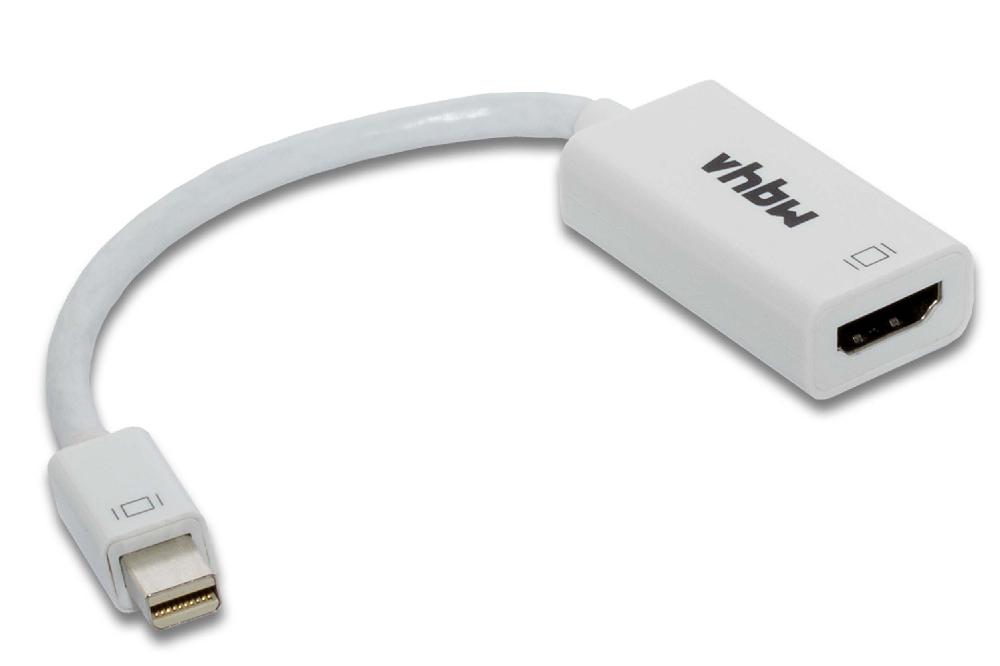 vhbw Adaptateur Mini-DisplayPort vers HDMI pour TV, PC, ordinateur portable, vidéoprojecteur - Câble adaptateu