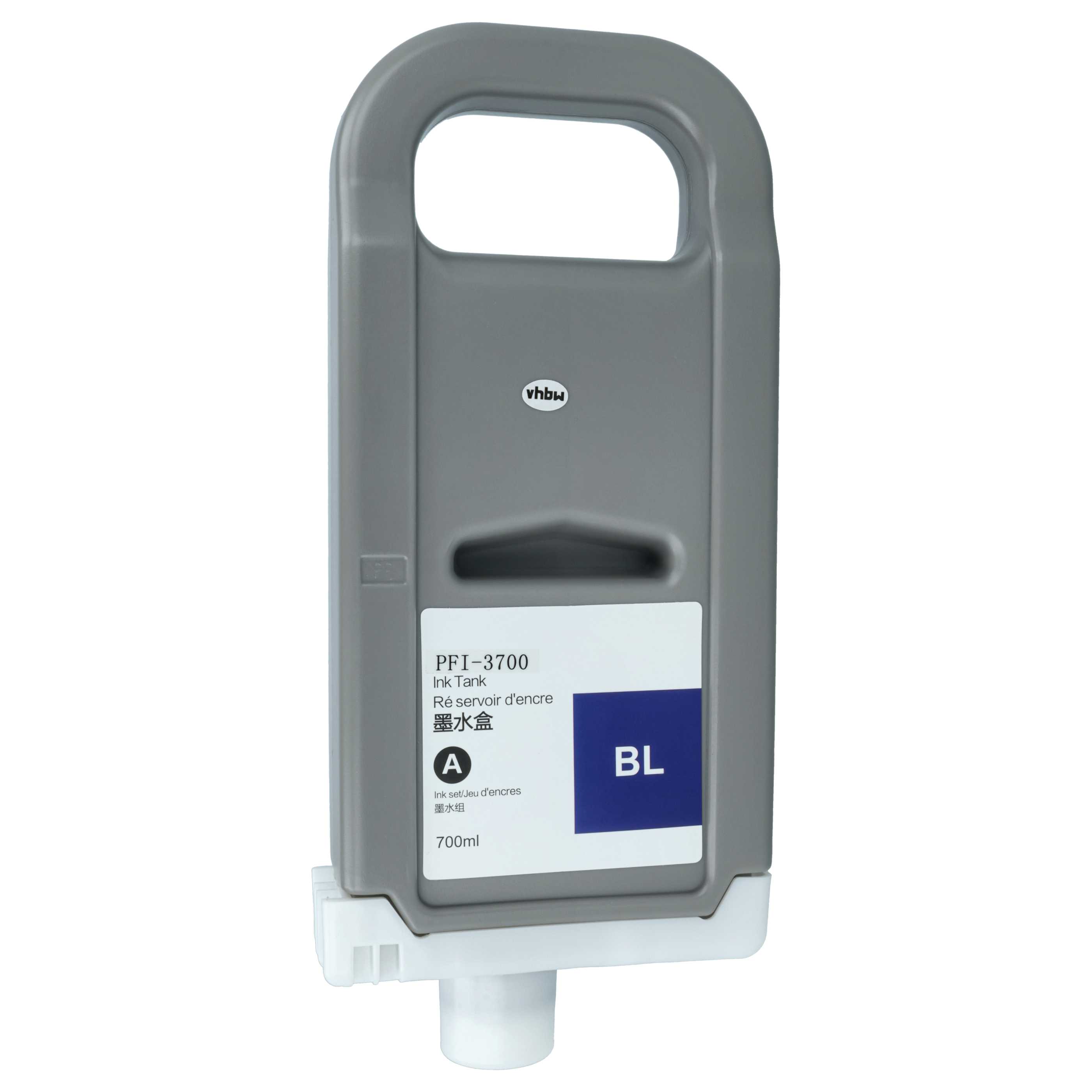 Ink Cartridge as Exchange for Canon PFI-3700 B for Canon Printer - Blue 700 ml
