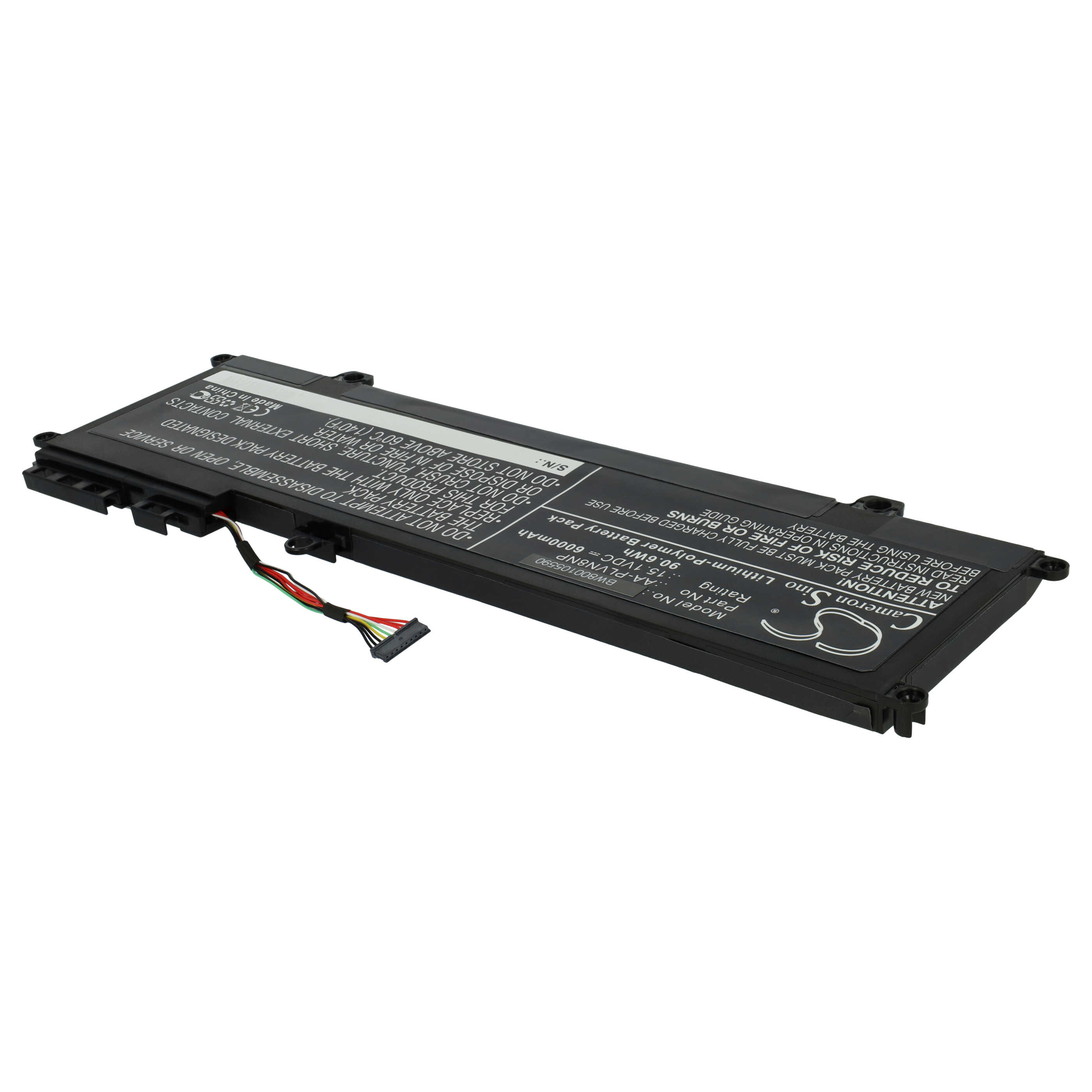 Notebook Battery Replacement for Samsung AA-PLVN8NP, BA43-00359A - 6000mAh 15.1V Li-polymer, black