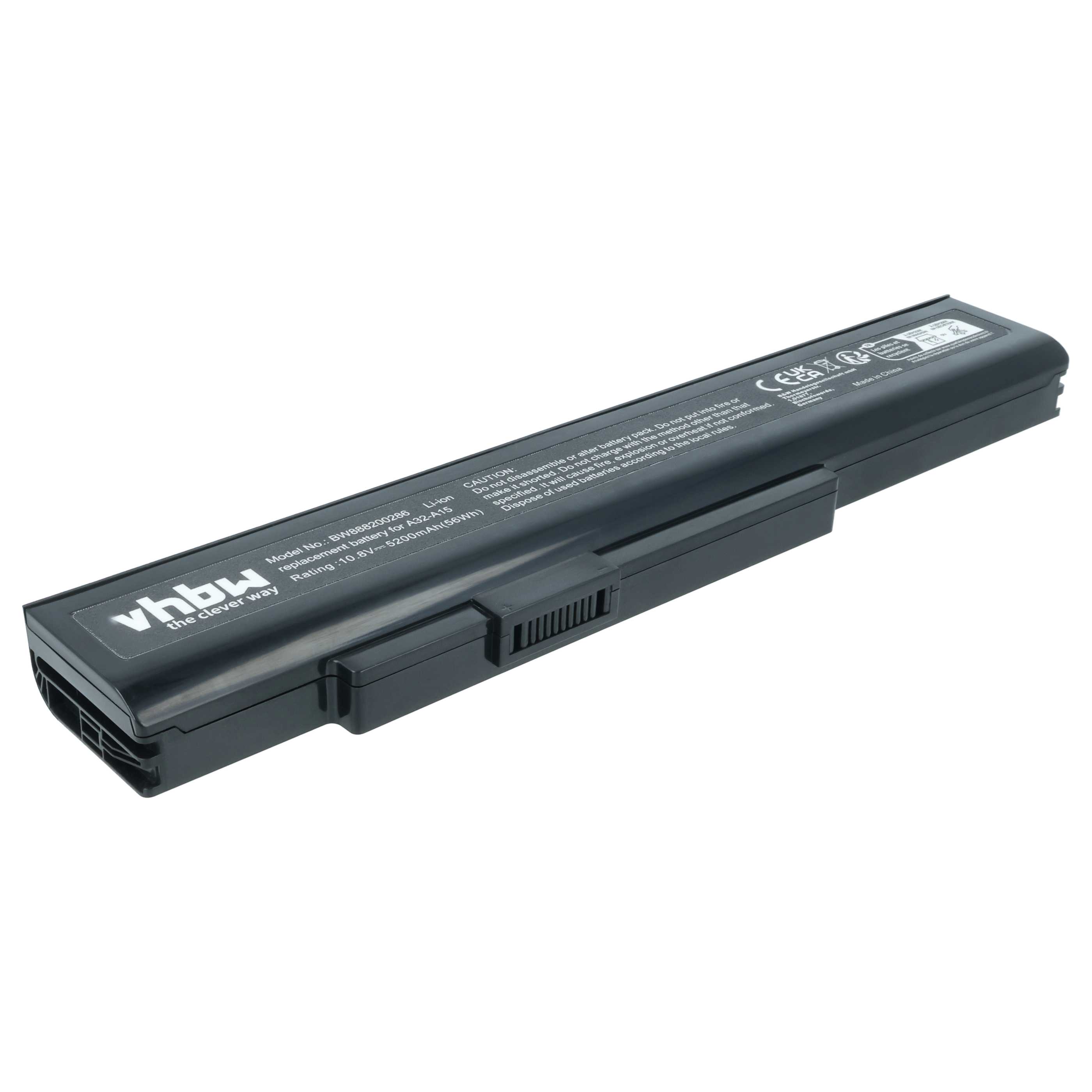 Akumulator do laptopa zamiennik Medion A42-H36, A32-A15, A41-A15, A42-A15 - 5200 mAh 10,8 V Li-Ion, czarny