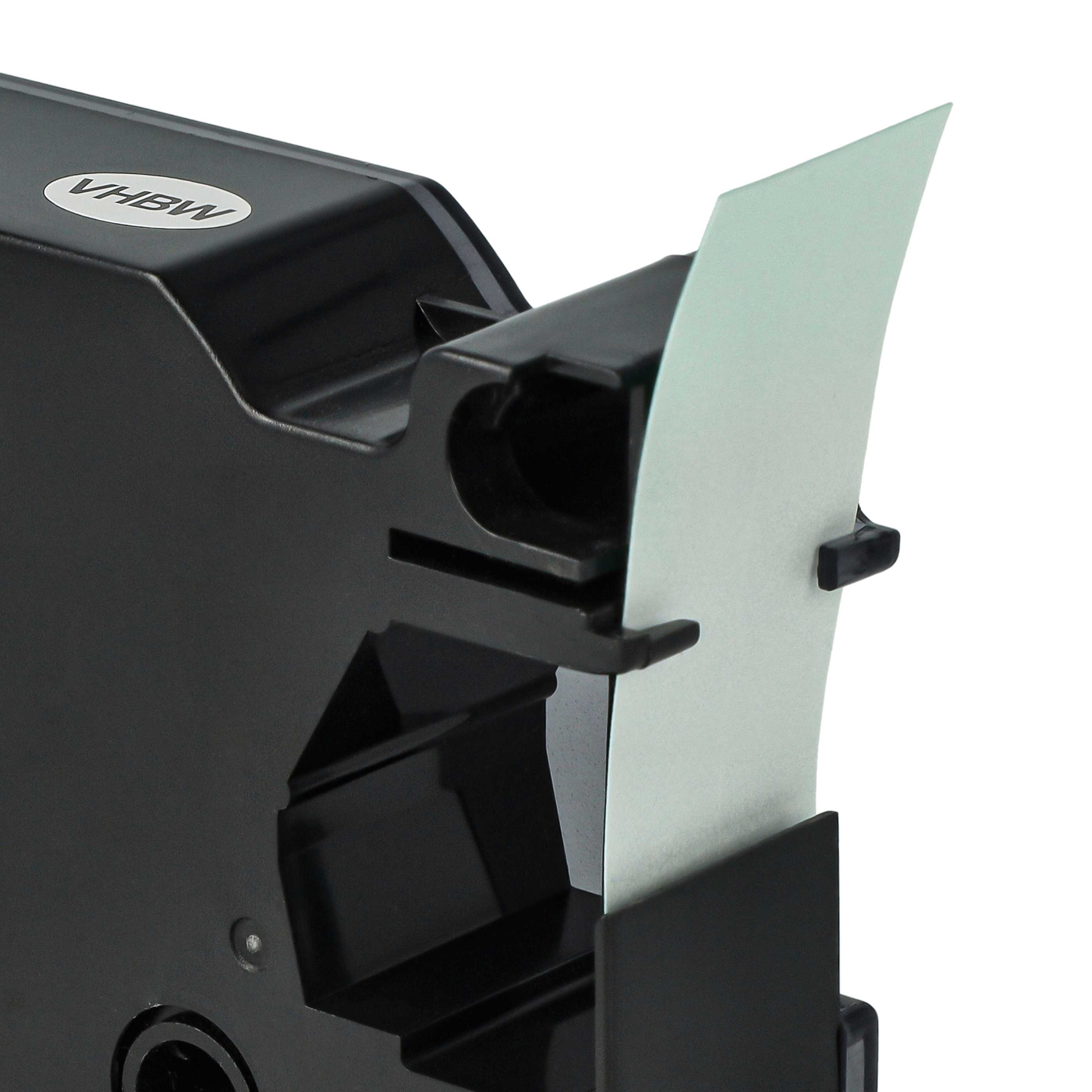 Label Tape replaces Dymo 45809, D1 - 19 mm Black to Green
