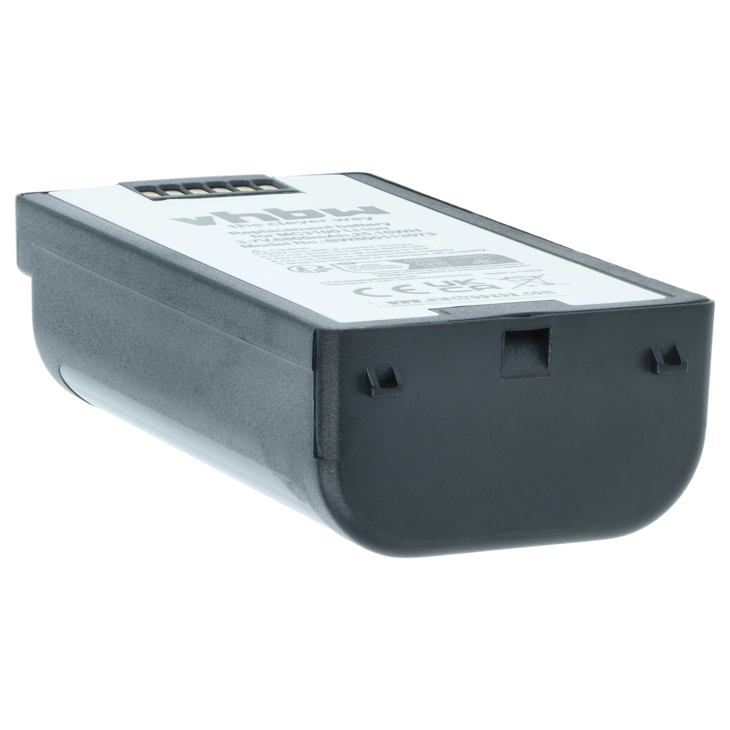 2x Battery replaces Symbol BTRY-MC31KAB02-50 for Symbol Barcode Scanner POS - 6800 mAh 3.7 V