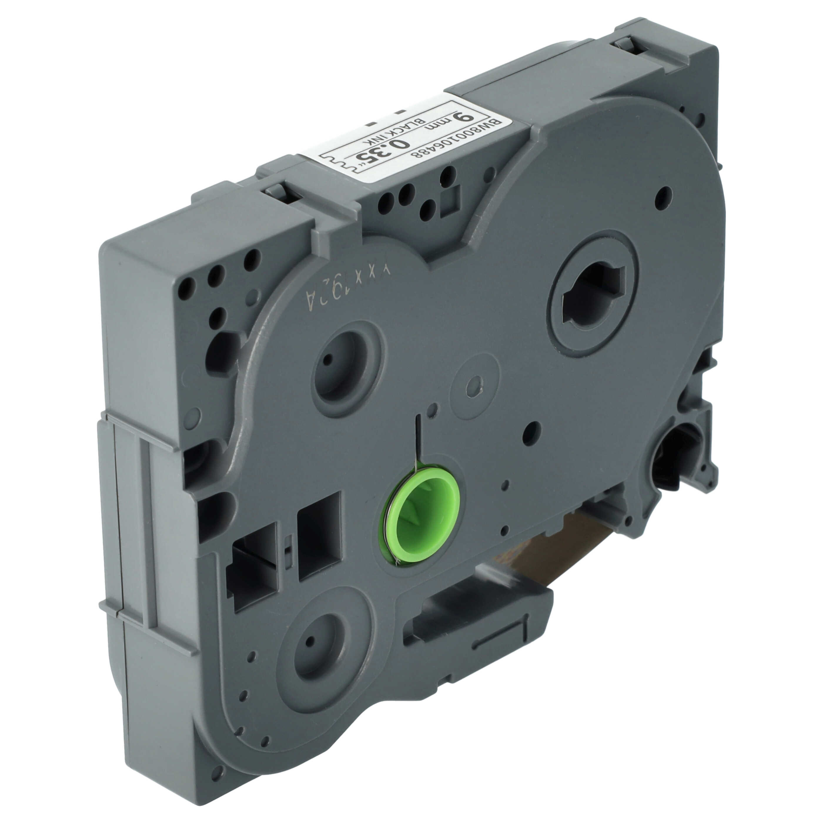 50x Label Tape replaces Brother TZ-221, TZE-221 - 9 mm Black to White