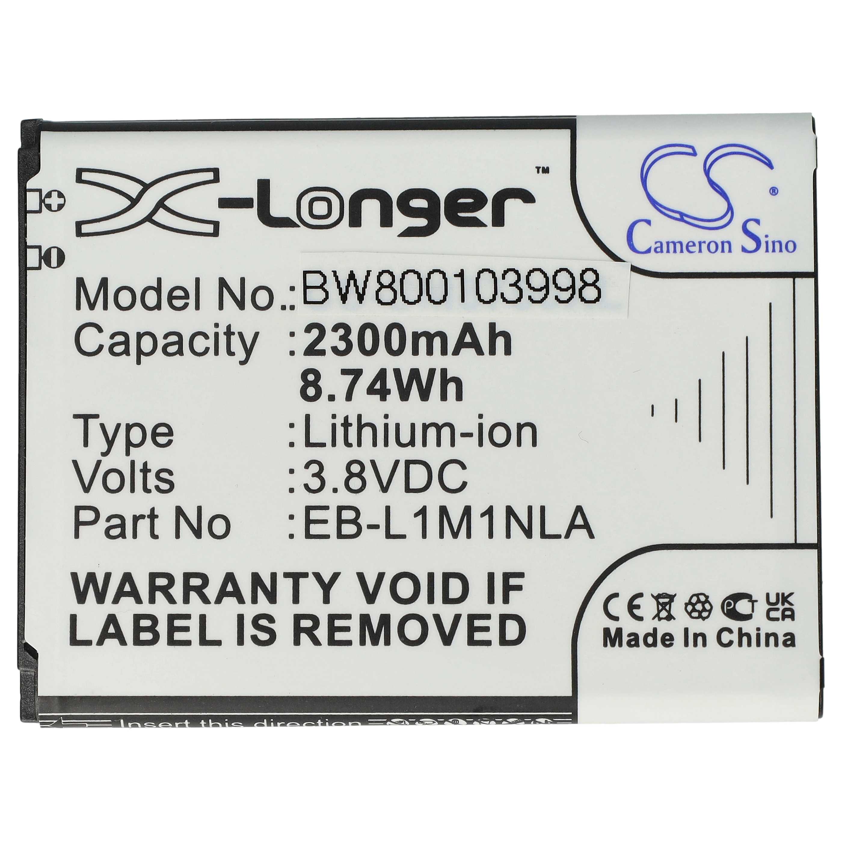 Mobile Phone Battery Replacement for Samsung EB-L1M1NLA - 2300mAh 3.8V Li-Ion