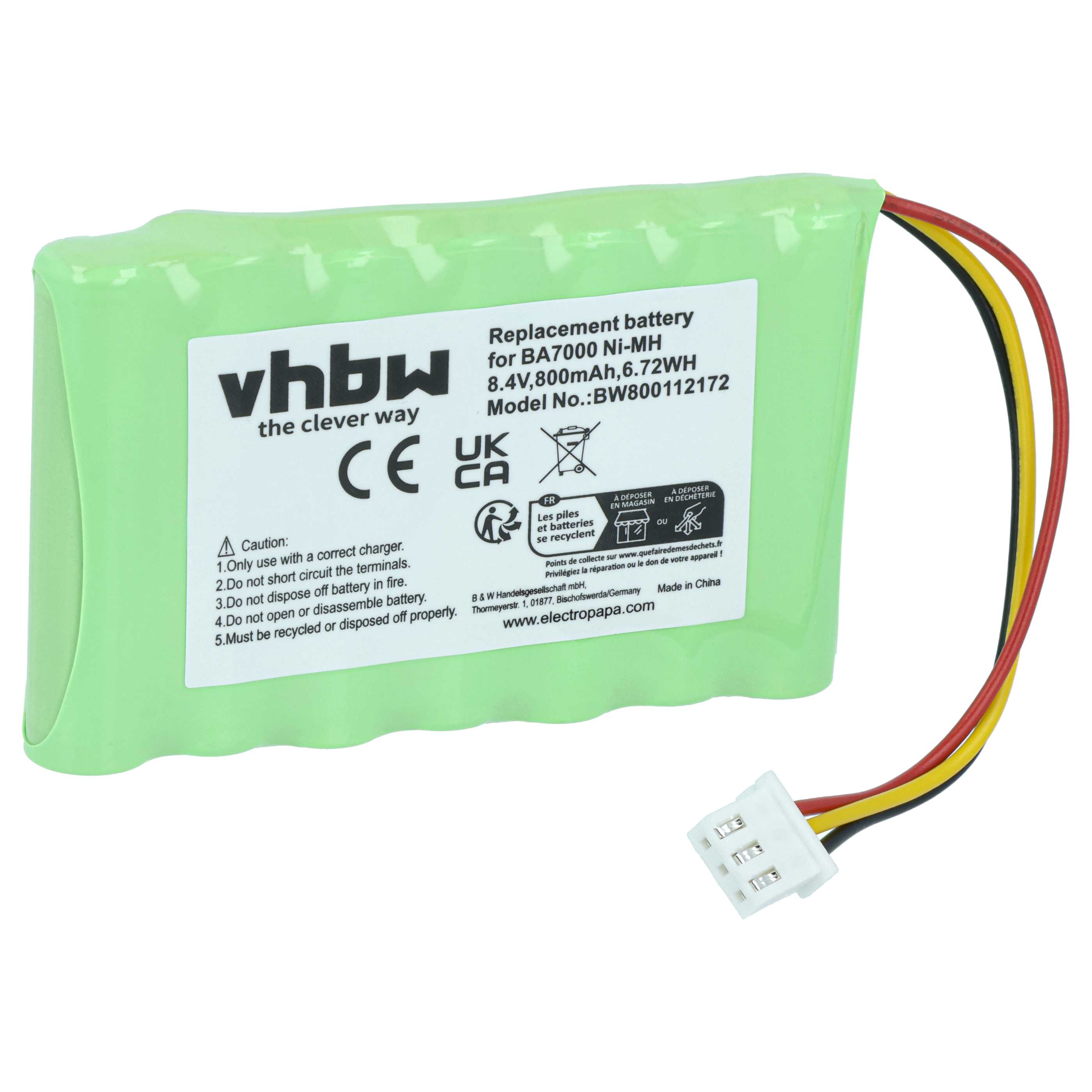 Drucker-Akku als Ersatz für Brother BA-7000, BA7000 für Brother - 800mAh 8,4V NiMH