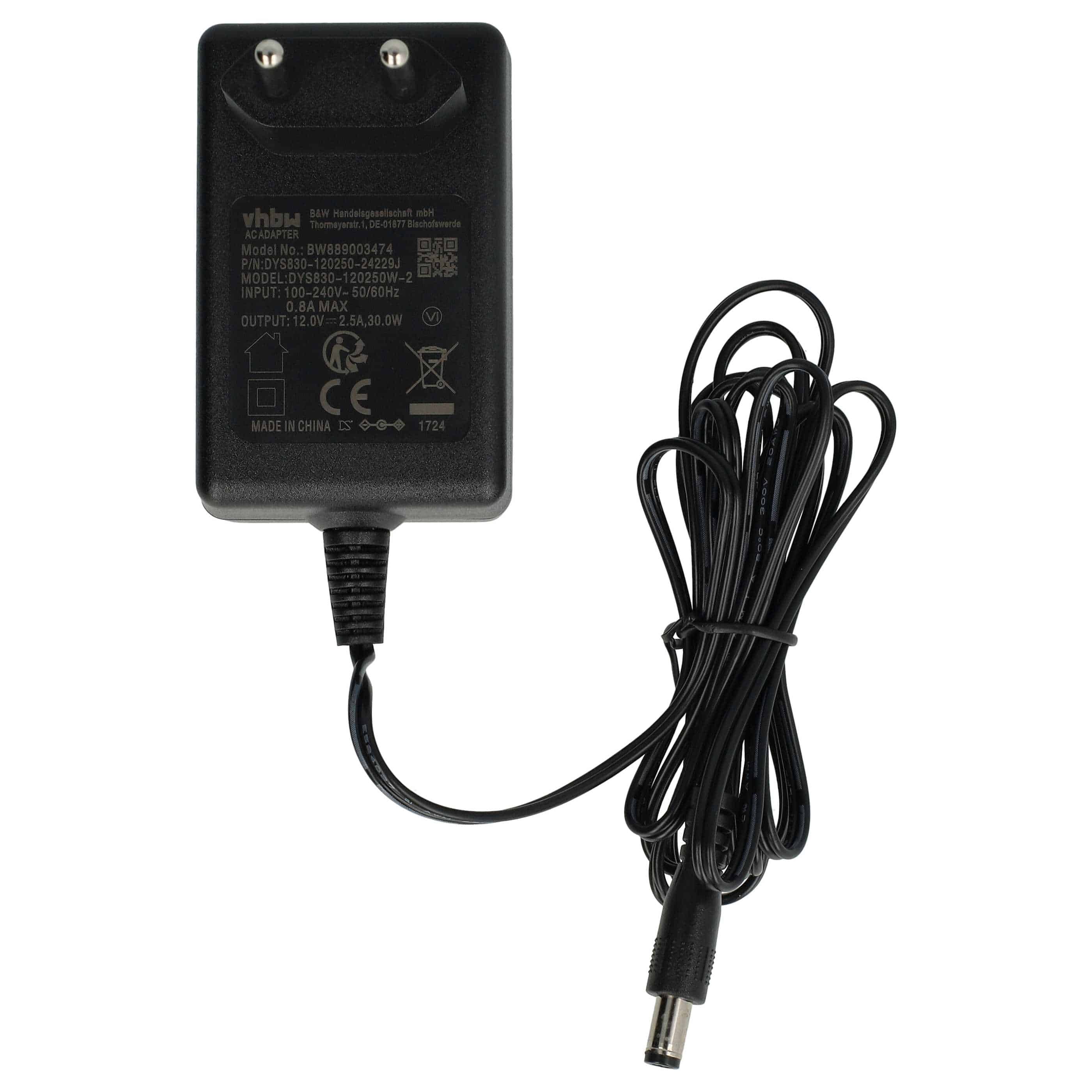 Mains Power Adapter replaces Jabra 14174-04 for JabraSoundbar, 12 V, 2.5 A