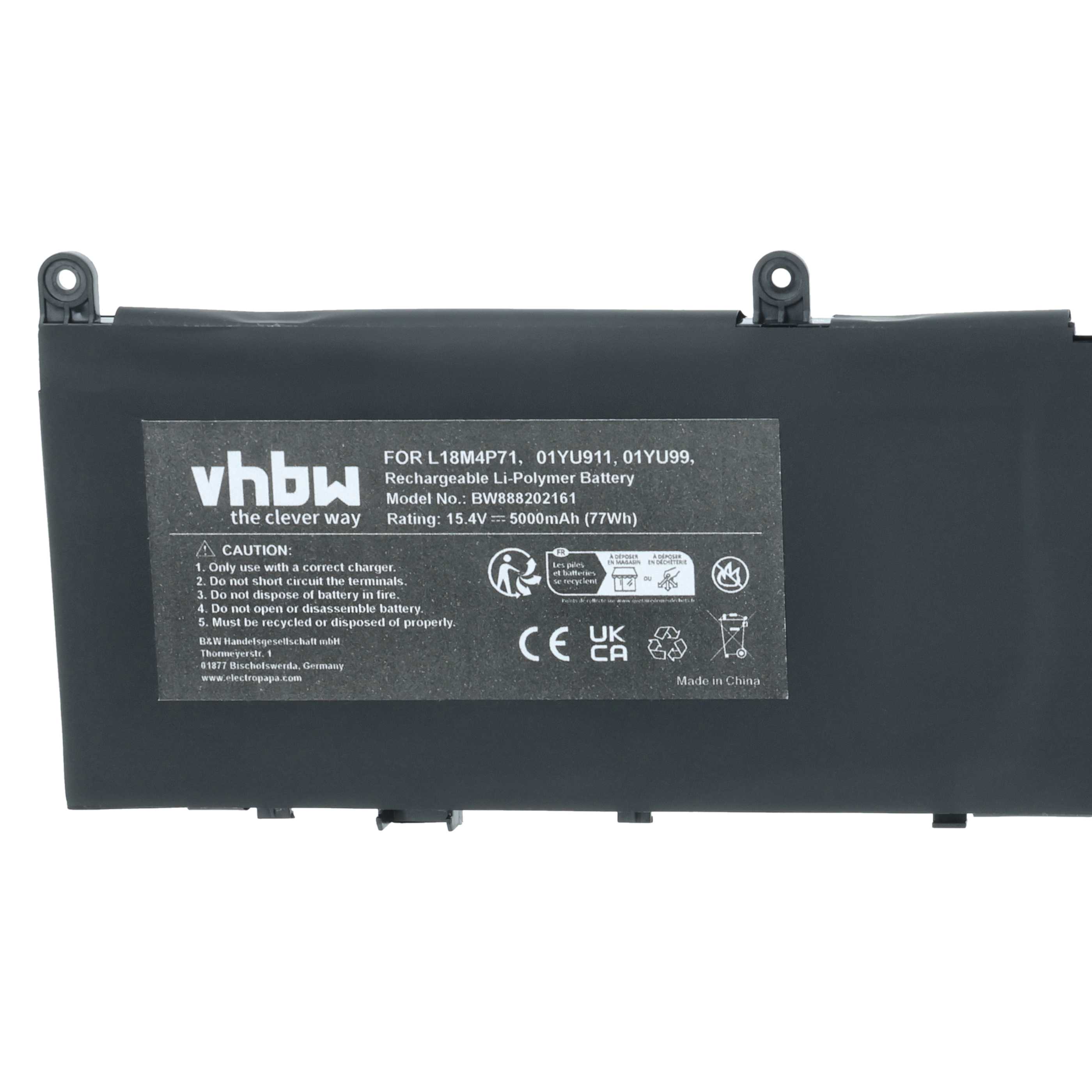 Akumulator do laptopa zamiennik Lenovo L18M4P71, 5B10W13900, 01YU99, 01YU911 - 5000 mAh 15,4 V LiPo