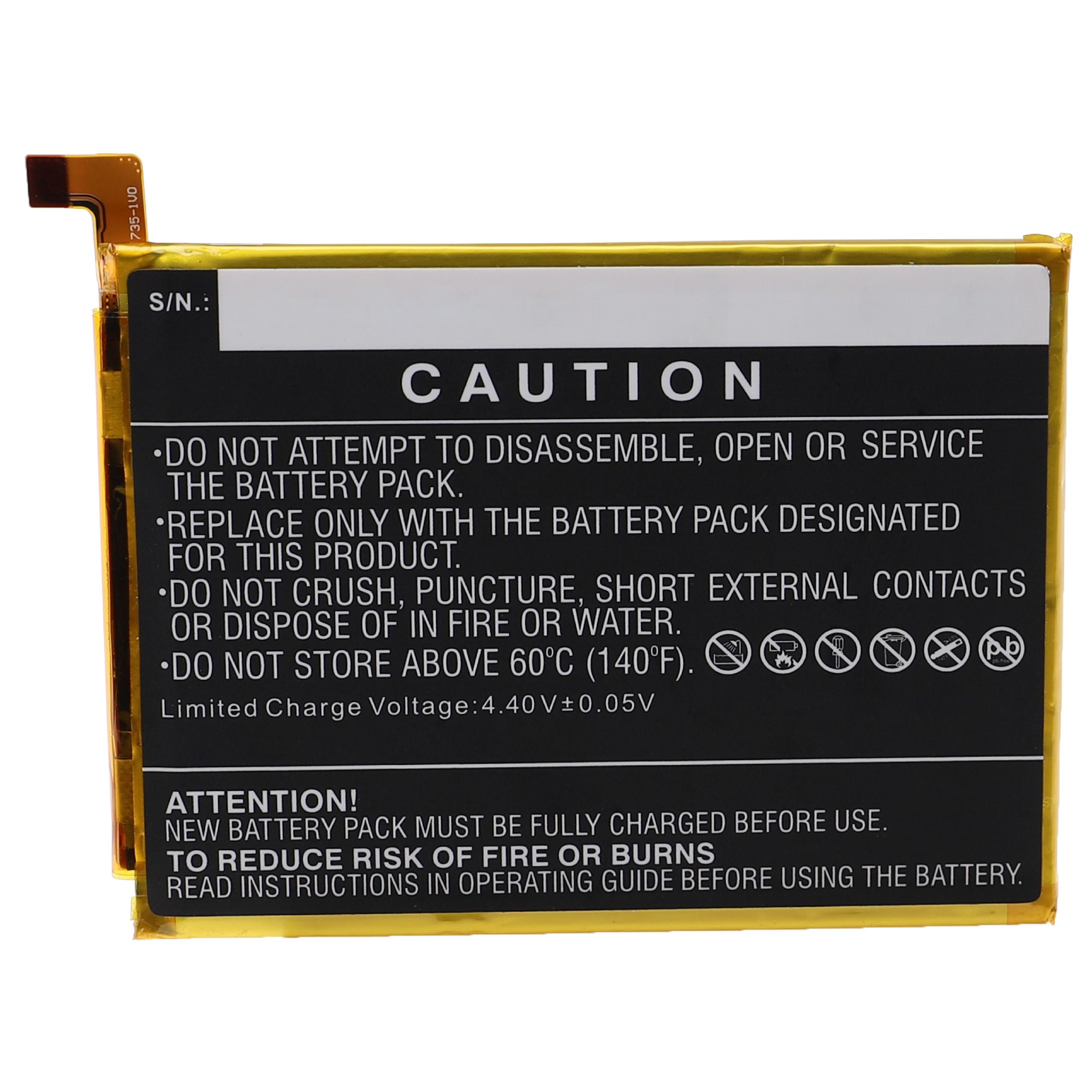 Batteria sostituisce ZTE Li3839T44P8H866445 per cellulare ZTE - 3800mAh 3,85V Li-Poly