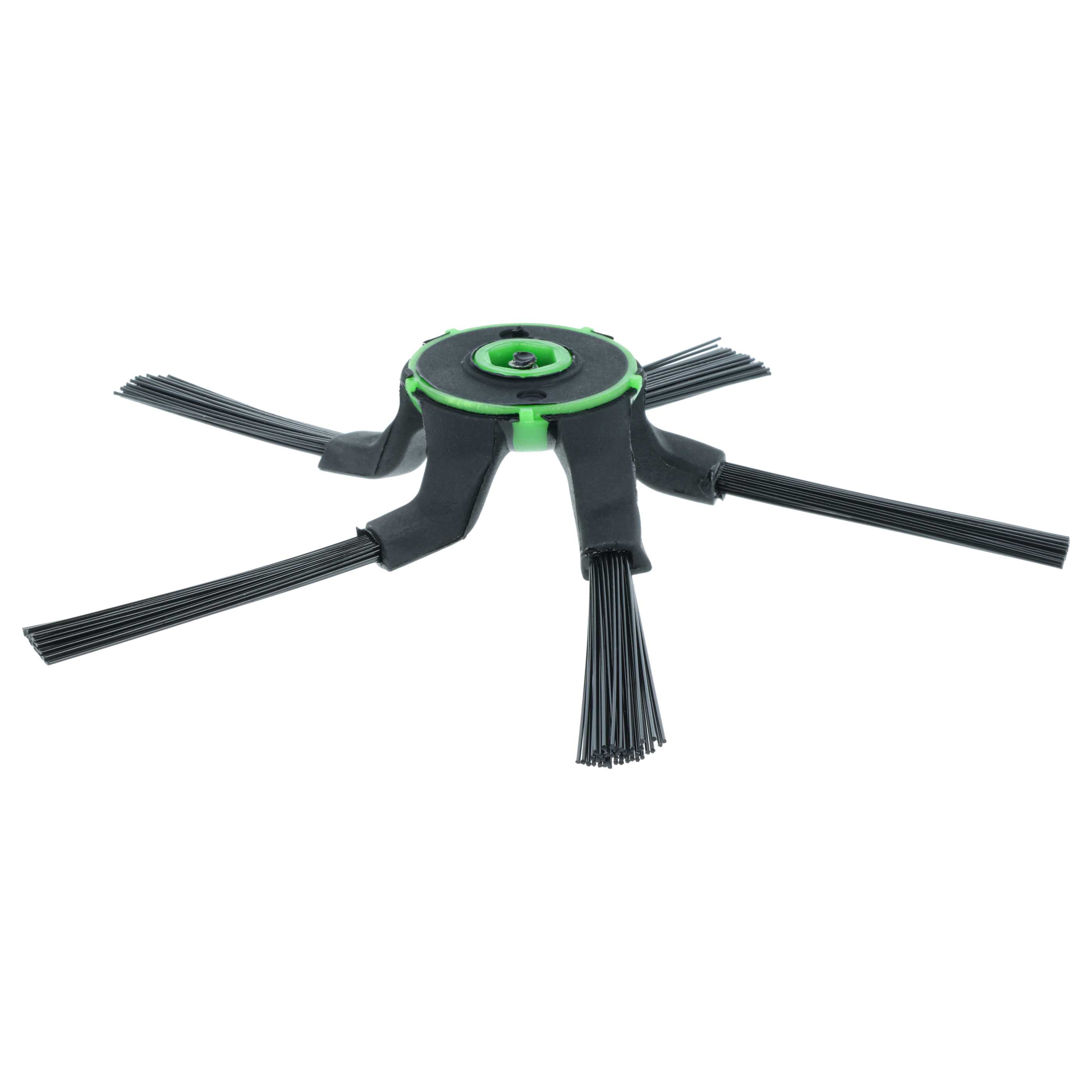 3x Side Brush suitable for iRobot Roomba s9, s9 Plus, 9150, 9550 Robot Vacuum Cleaner - 5-armed, black, green